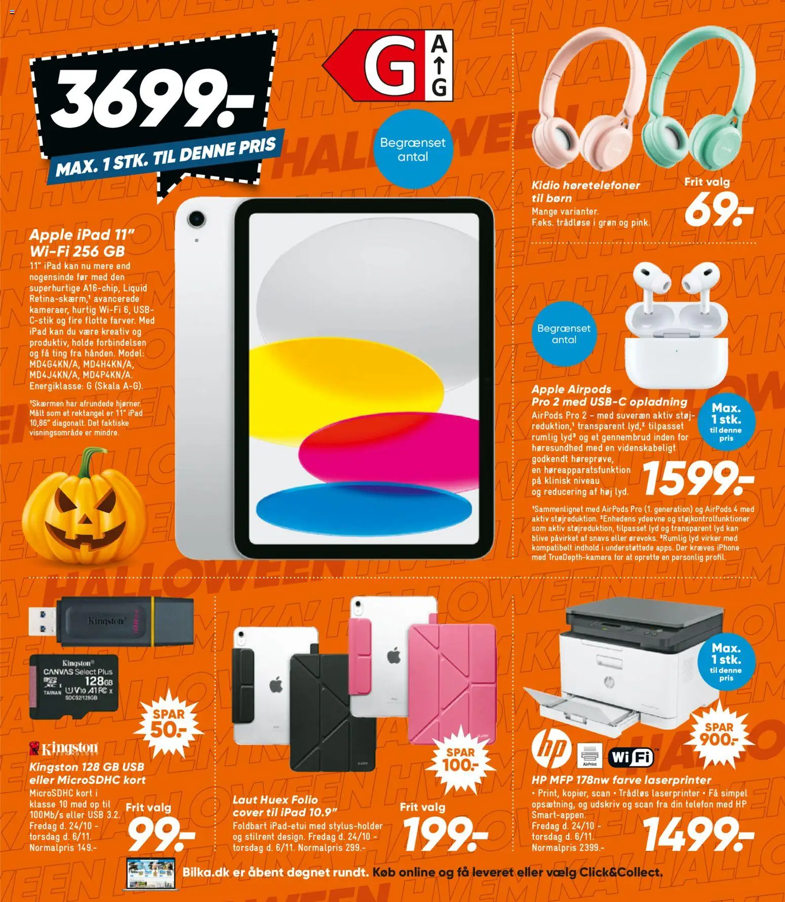 Bilka tilbudsavis – gyldig fra 24.10.2025 | Side: 30 | Produkter: USB, Lyd, Høretelefoner, Søm