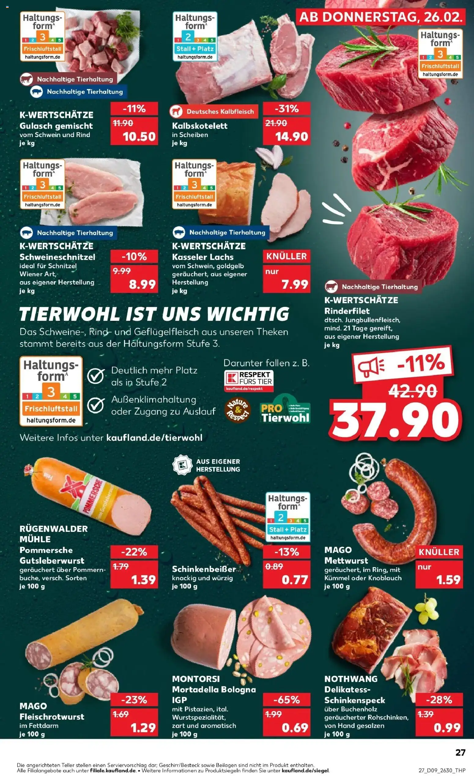 Kaufland prospekt Leipzig	 – gültig ab 26.02.2026 | Seite: 27 | Produkte: Mühle, Rinderfilet, Lachs, Knoblauch