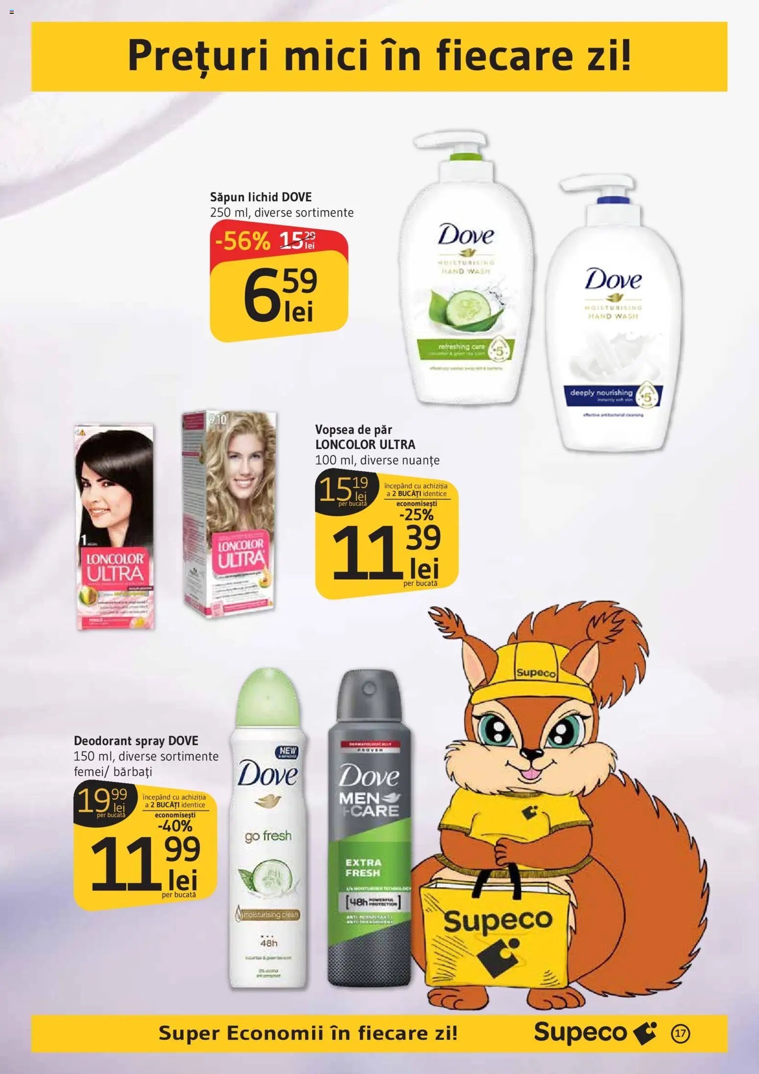 Noul catalog Supeco – valabil de la 30.04.2026 | Pagină: 17 | Produse: Mici, Săpun, Deodorant, Vopsea de păr