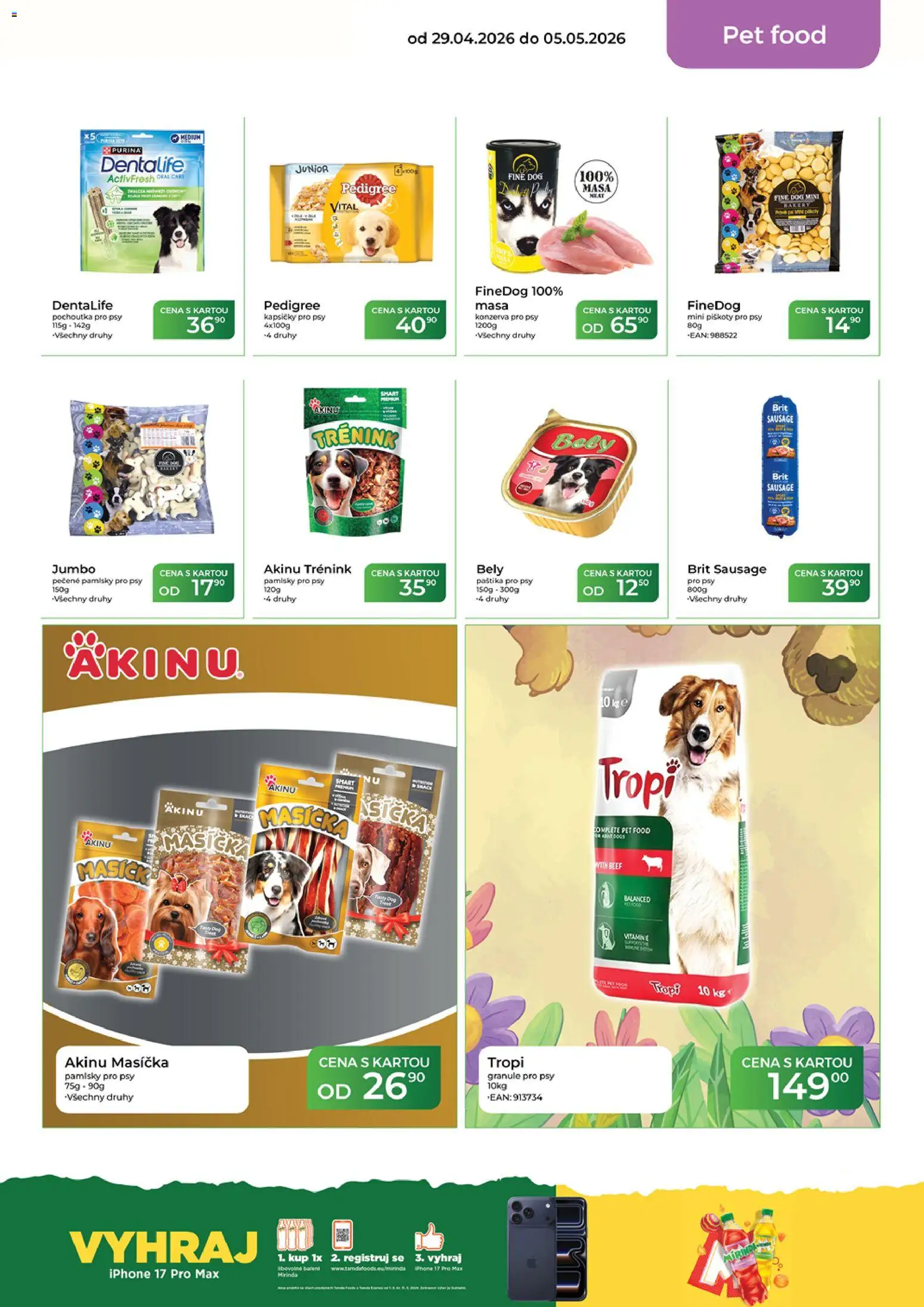 Tamda Foods leták od 29.04.2026 | Strana: 49 | Produkty: Piškoty, Pedigree, Boty, Pochoutka pro psy