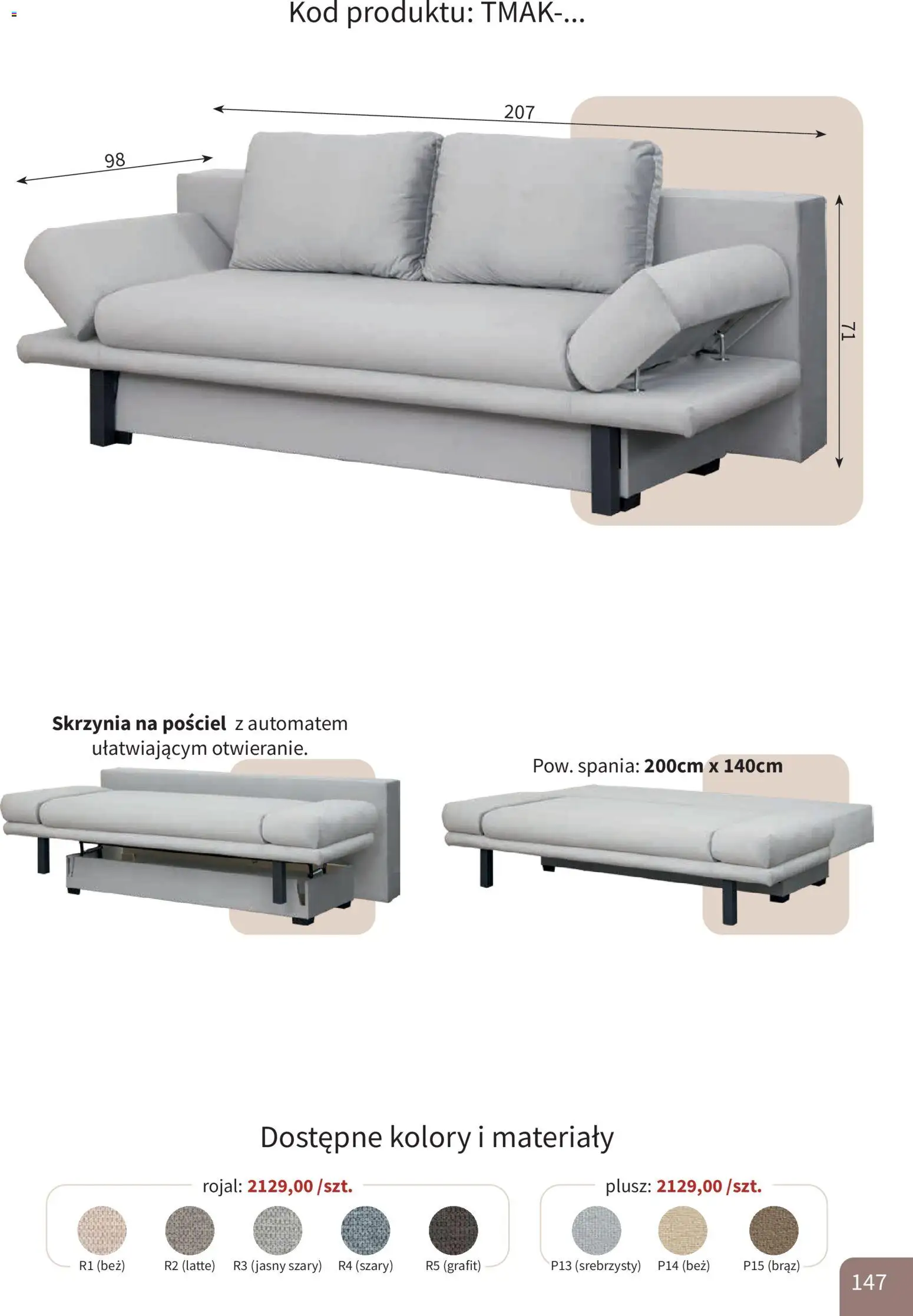 Bodzio Katalog od 01.01.2026 | Strona: 147 | Produkty: Pościel