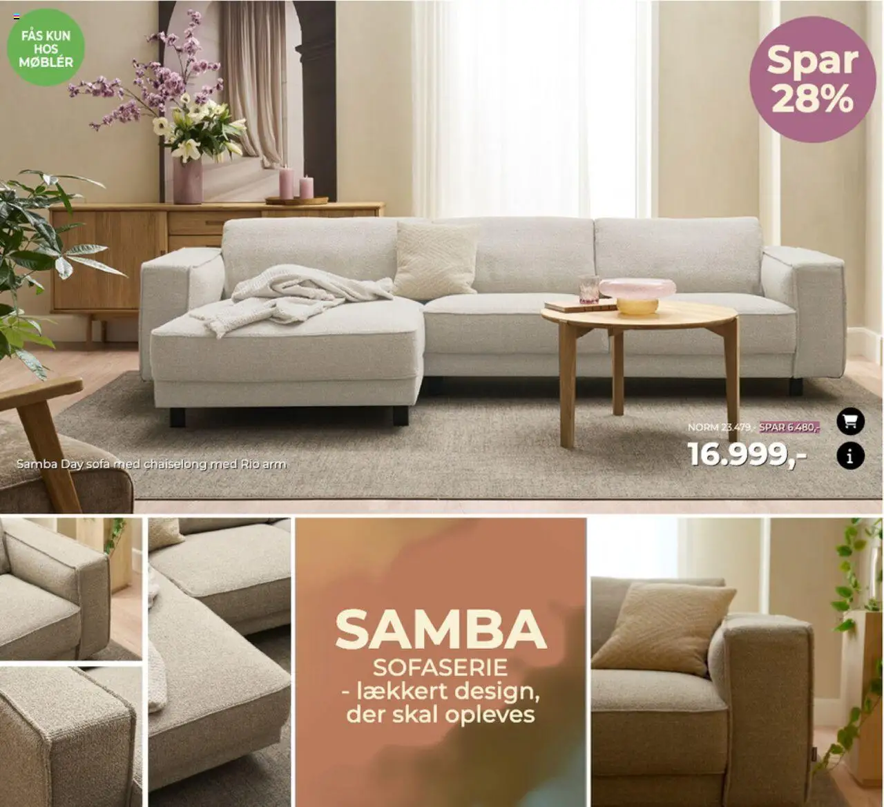 Møblér tilbudsavis – gyldig fra 25.09.2025 | Side: 5 | Produkter: Sofa