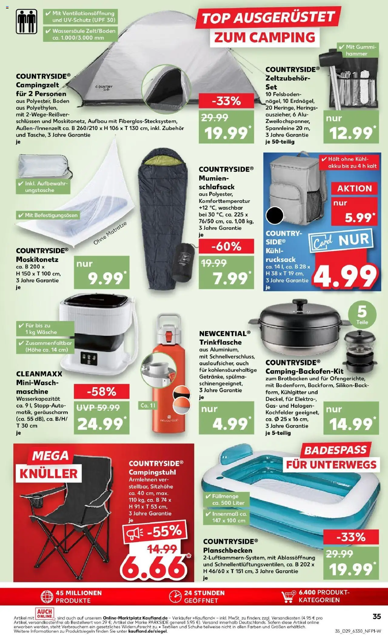 Kaufland prospekt Braunschweig	 - gültig ab dem 21.07.2025 | Seite: 48 | Produkte: Top, Matratze, Schlafsack, Rucksack