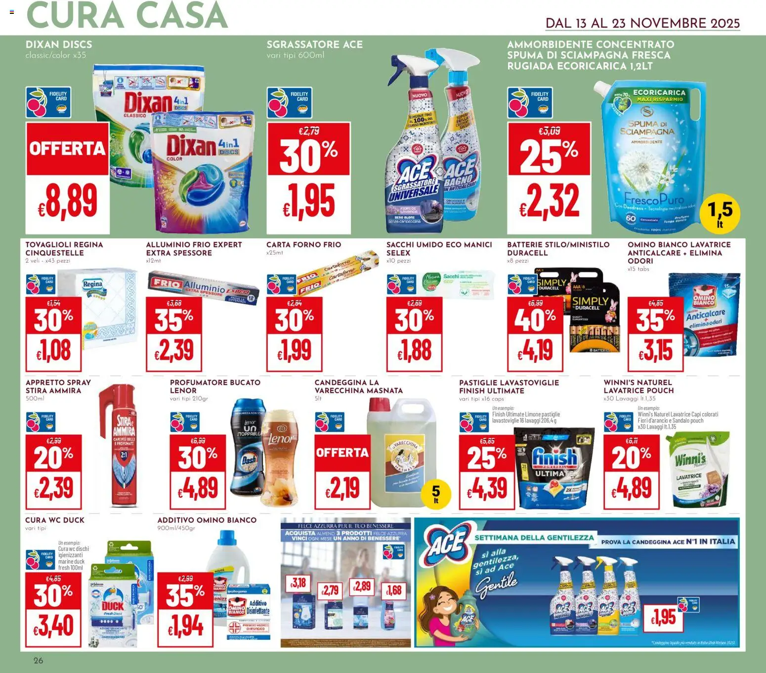 Volantino Pan del 13.11.2025 | Pagina: 26 | Prodotti: Anticalcare, Sgrassatore, Forno, Bagno