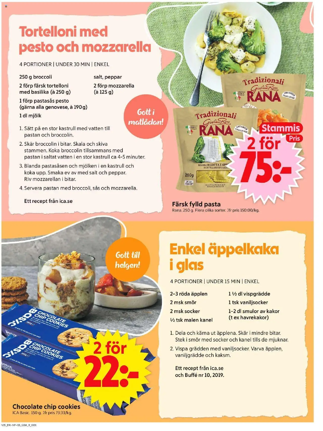 ICA Supermarket reklamblad aktuell från 25.08.2025 | Sida: 6 | Produkter: Mjölk, Smör, Broccoli, Basilika