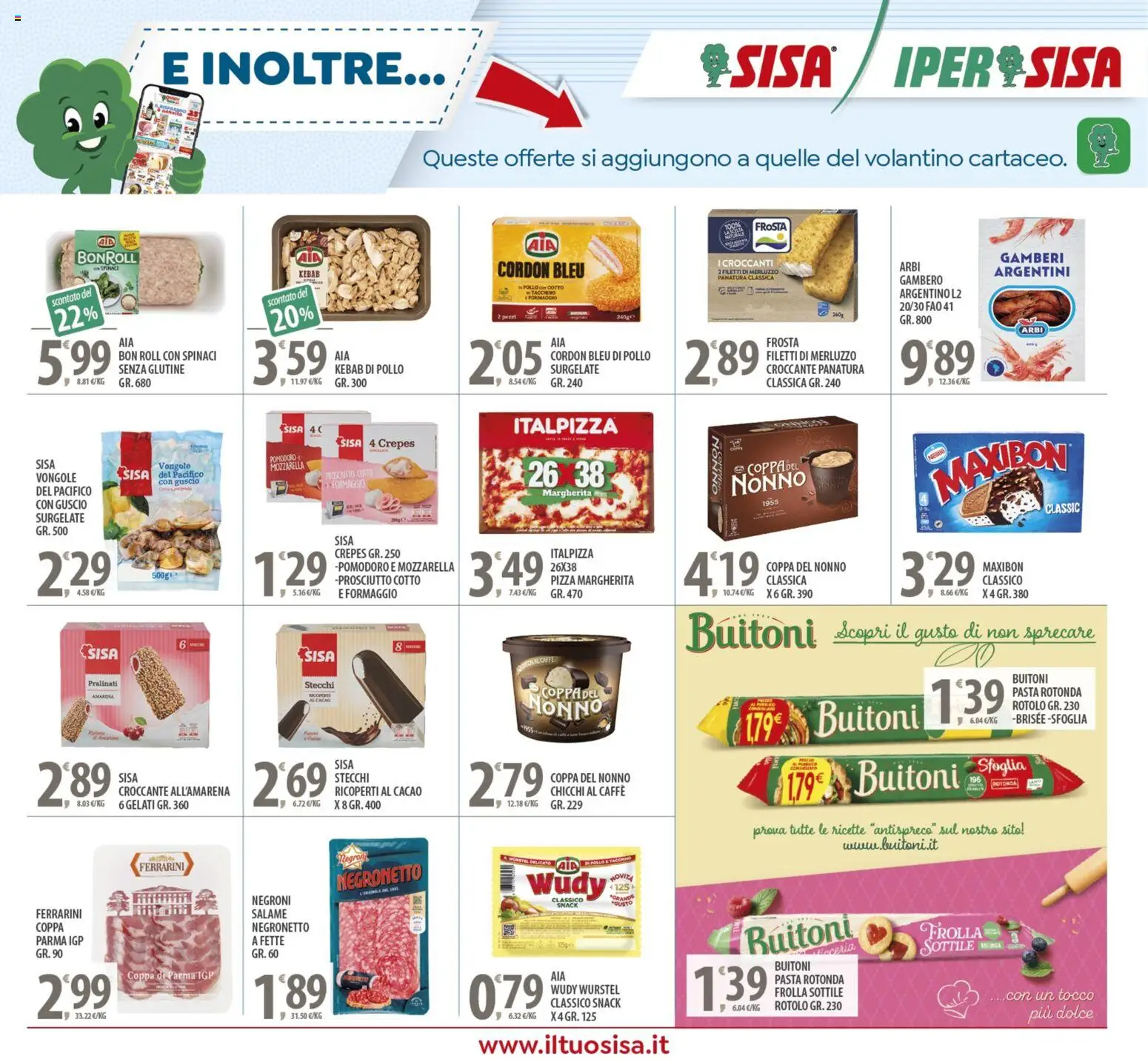 Volantino SISA del 14.11.2025 | Pagina: 15 | Prodotti: Salame, Merluzzo, Pomodoro, Cacao