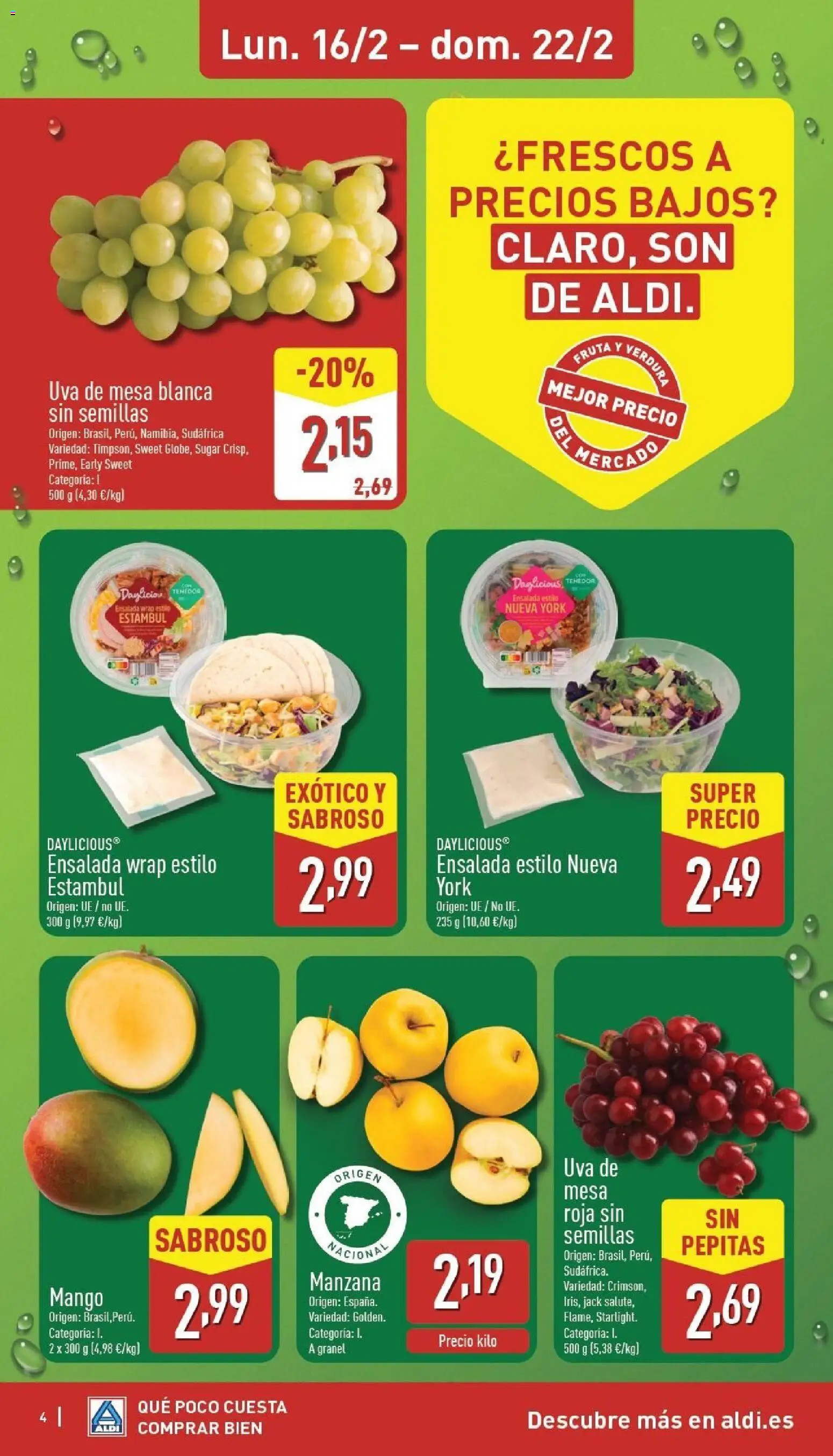 Aldi folleto Baleares │ válido desde el 16.02.2026 | Página: 4