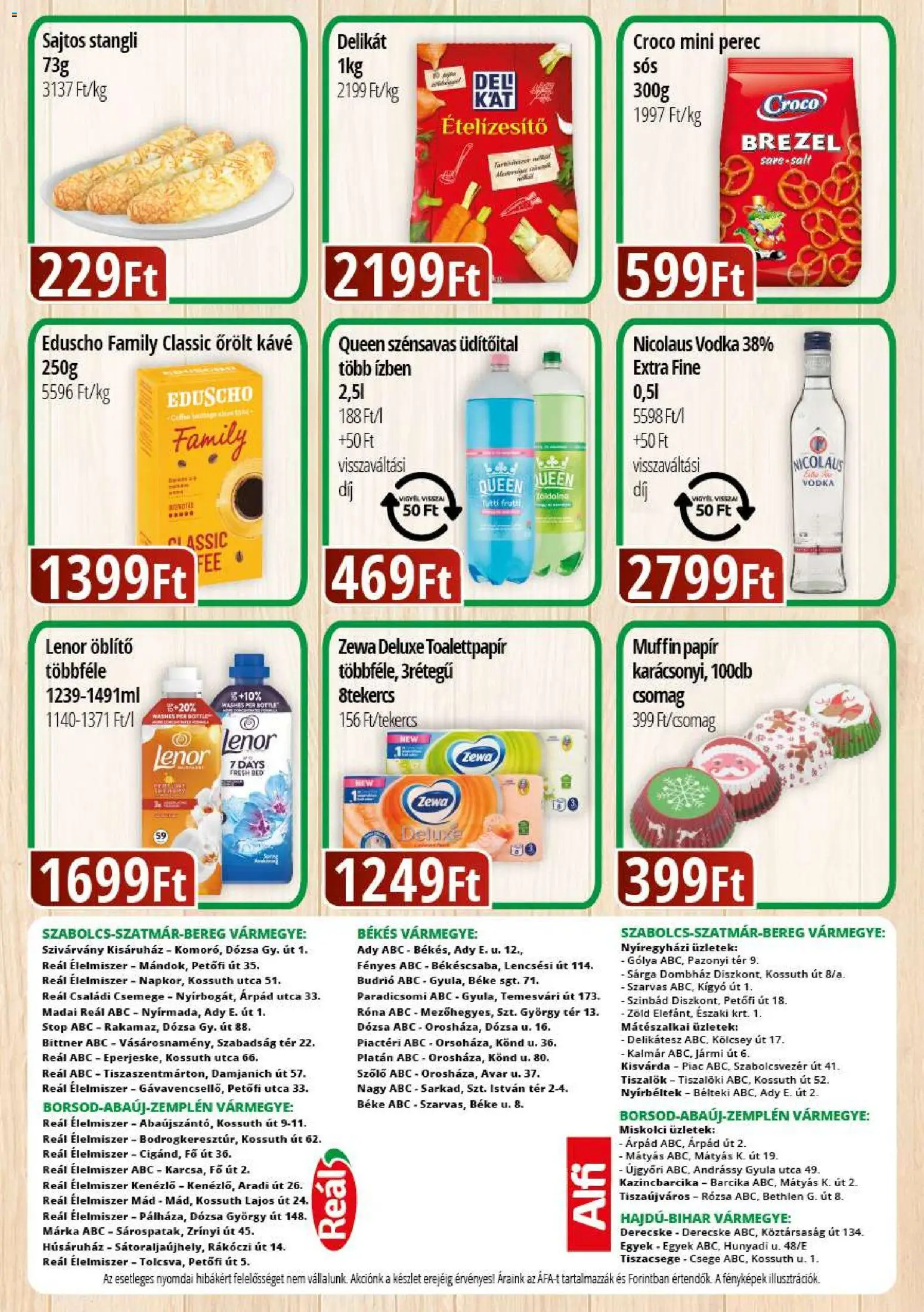 Reál akciós ujság - amely érvényes a következő dátumtól: 11.12.2025 | Oldal: 2 | Termékek: Muffin, Kávé, Őrölt kávé, Ételízesítő