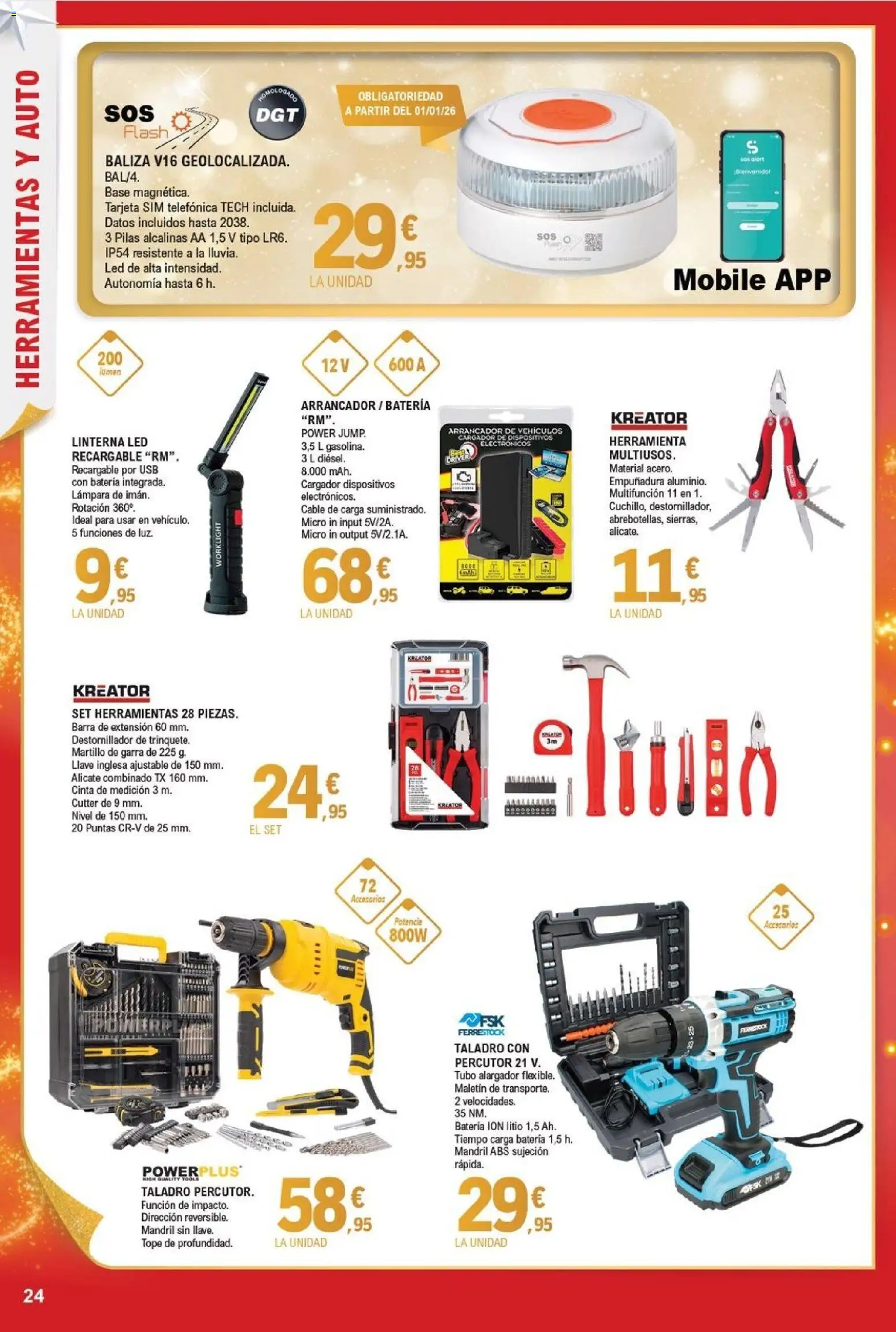 E.Leclerc folleto │ válido desde el 03.12.2025 | Página: 24 | Productos: Cable, USB, Batería, Lámpara