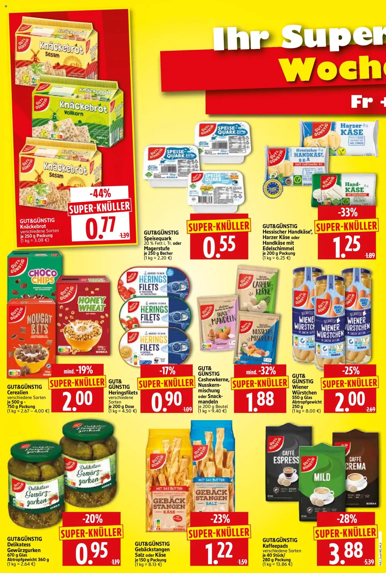 HERKULES - Sonderbeilage – gültig ab 02.01.2026 | Seite: 4 | Produkte: Quark, Butter, Käse, Chips