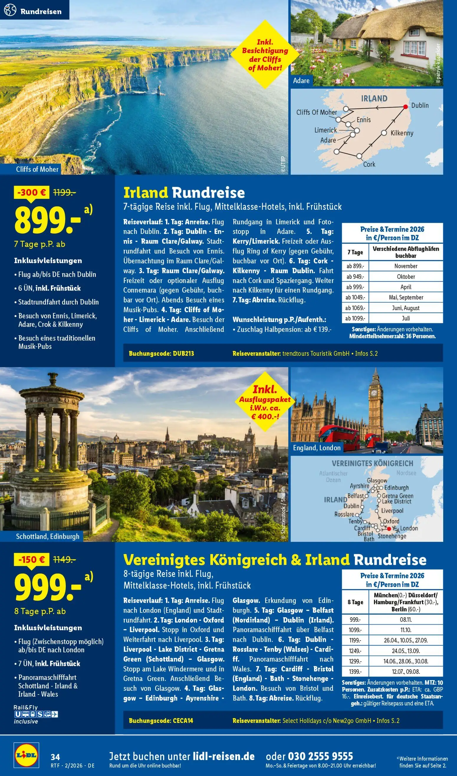 Lidl Reisen Prospekt 	 – gültig ab 14.02.2026 | Seite: 34 | Produkte: Uhr