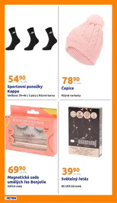Náhled letáku Action leták od 05.11.2025 | Strana: 26 | Produkty: Ponožky, Čepice, Světelný řetěz, Barvy