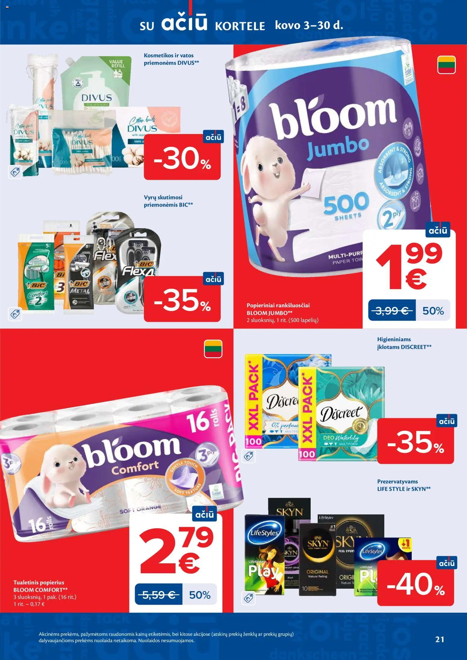 MAXIMA akcijos nuo 17.03.2026 | Puslapis: 21 | Prekių: Tv, Tualetinis popierius