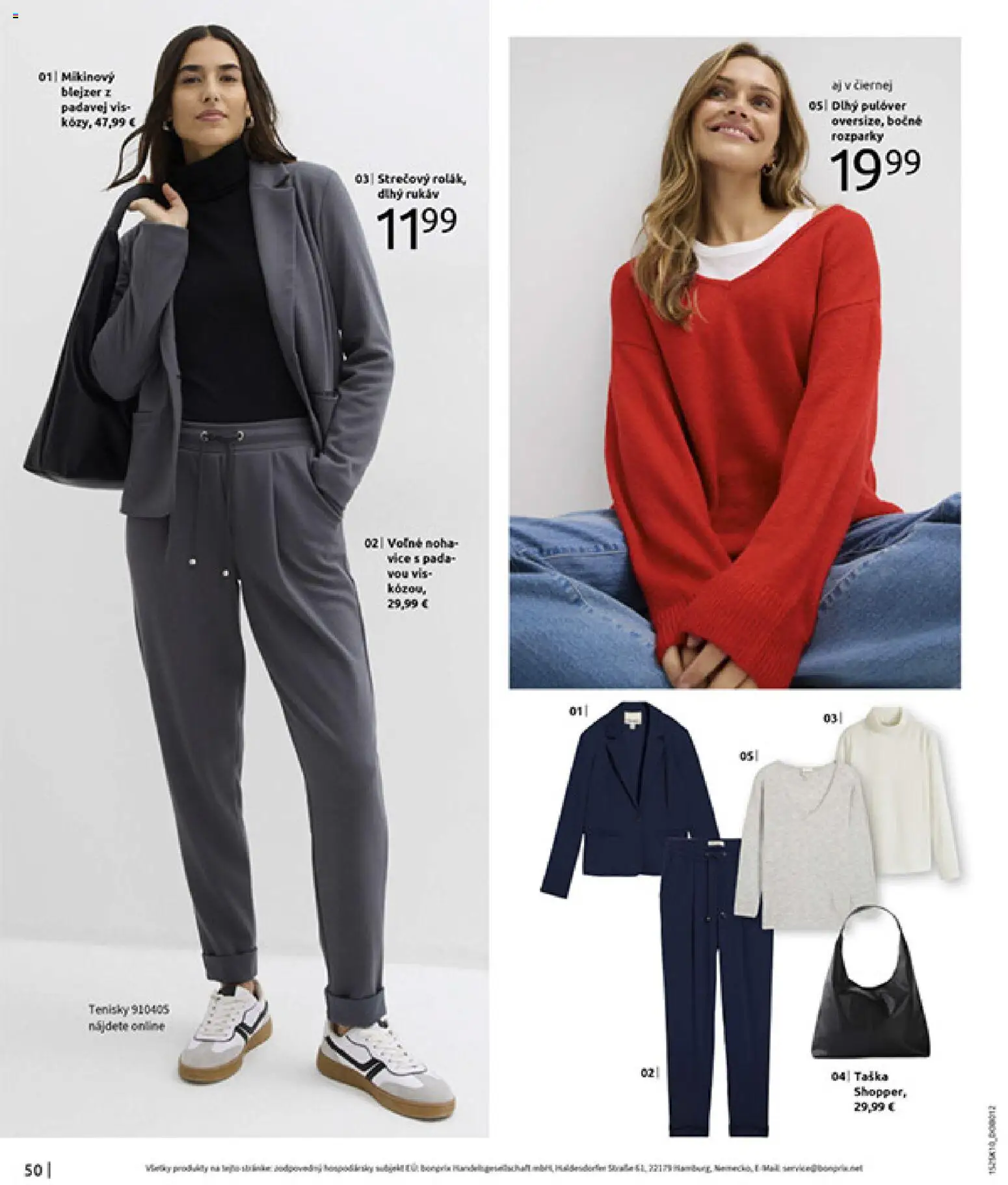 Nové Bonprix akcie – leták je platný od 01.11.2025 | Strana: 52 | Produkty: Tenisky, Taška