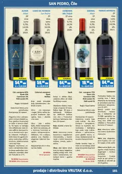 Vrutak - Vinski Katalog - Pregled kataloga iz trgovine Vrutak, vrijedi od 01.11.2024 | Stranica: 181 | Proizvodi: Vino, Začini, Voće, Borovnica