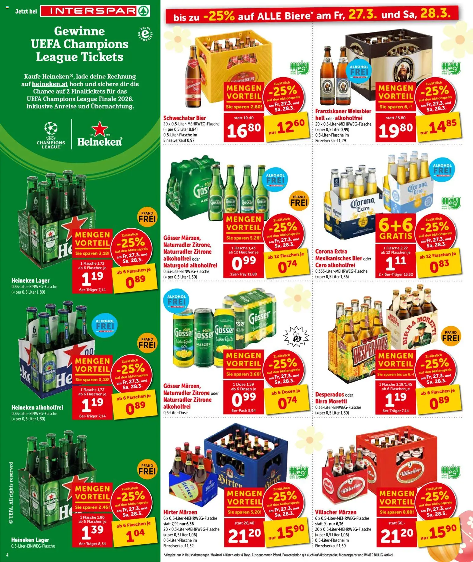 Interspar Flugblatt - Kärnten gültig ab 26.03.2026 | Seite: 7 | Produkte: Zitrone, Bier
