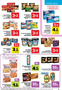 Vista previa Carrefour folleto válido desde el 07.04.2026 | Página: 21 | Productos: Medallones, Chocolate, Filete, Nuggets