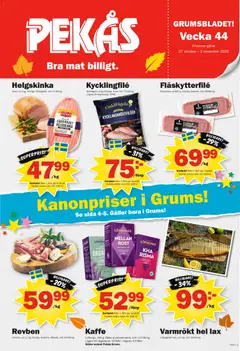 Pekås - erbjudanden - grums edition - Förhandsvisning av reklamblad från butik Pekås aktuell från 27.10.2025
