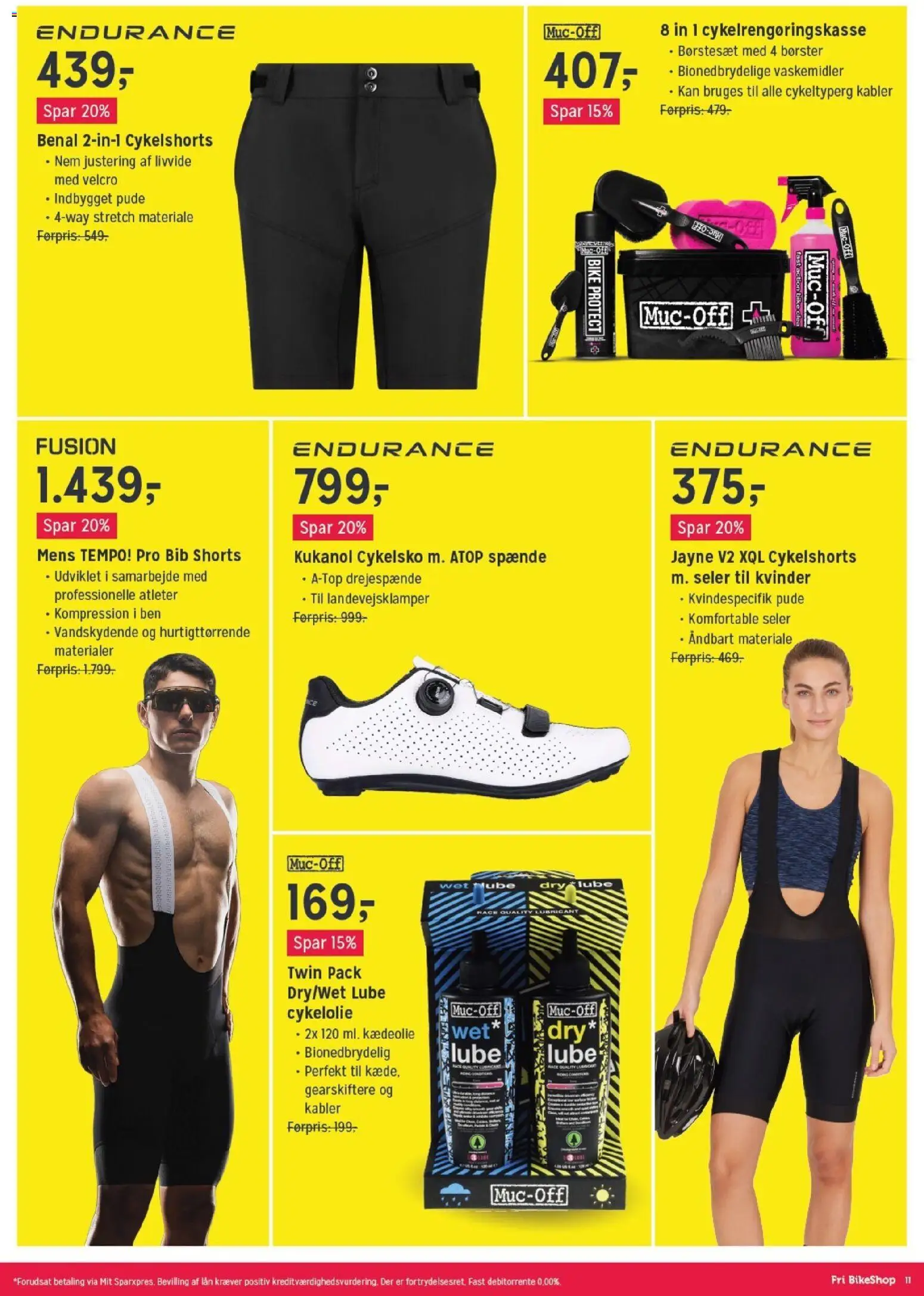 Fri BikeShop tilbudsavis – gyldig fra 29.12.2025 | Side: 11 | Produkter: Pude, Shorts, Kabler