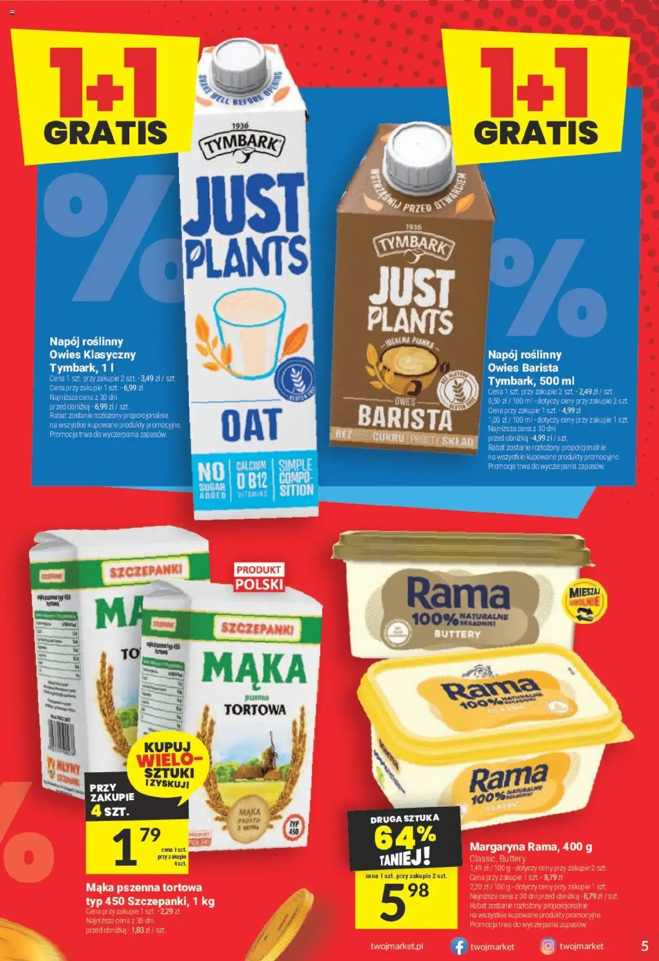 Twój Market Gazetka od 27.08.2025 | Strona: 5 | Produkty: Margaryna