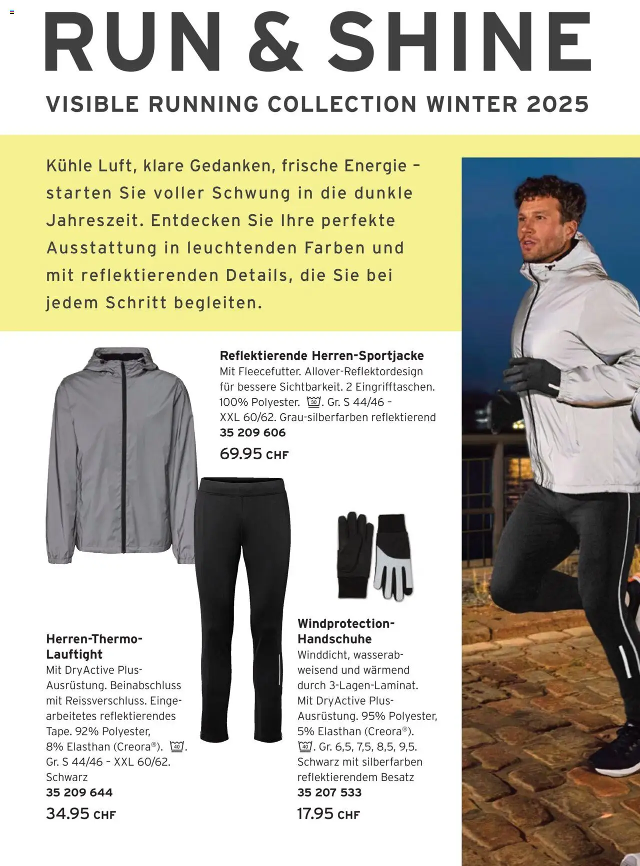 Tchibo Aktionen Run & Shine – gültig ab 30.09.2025 | Seite: 4 | Produkte: Handschuhe