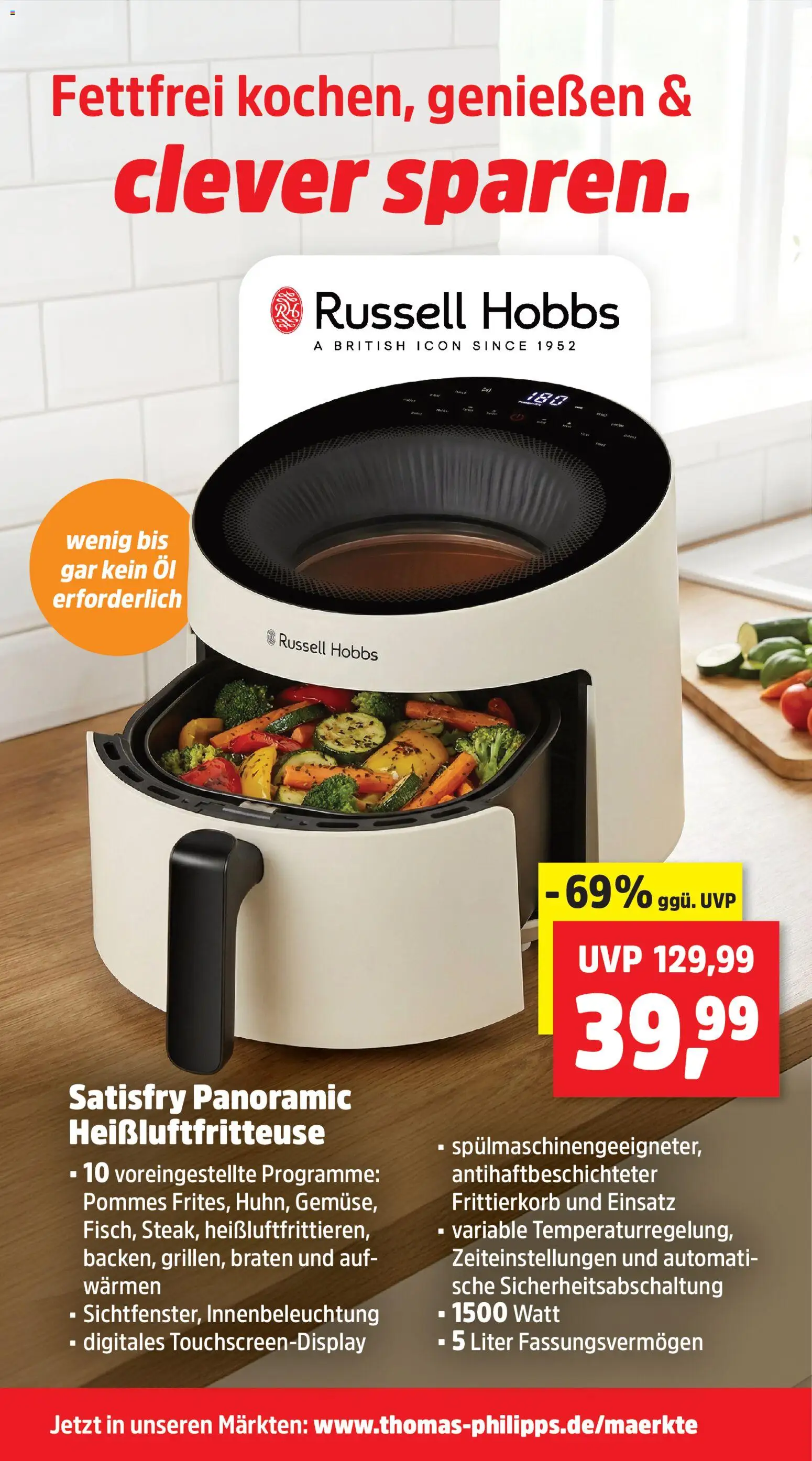 Thomas Philipps Prospekt – gültig ab 12.01.2026 | Seite: 8 | Produkte: Öl, Pommes, Heißluftfritteuse