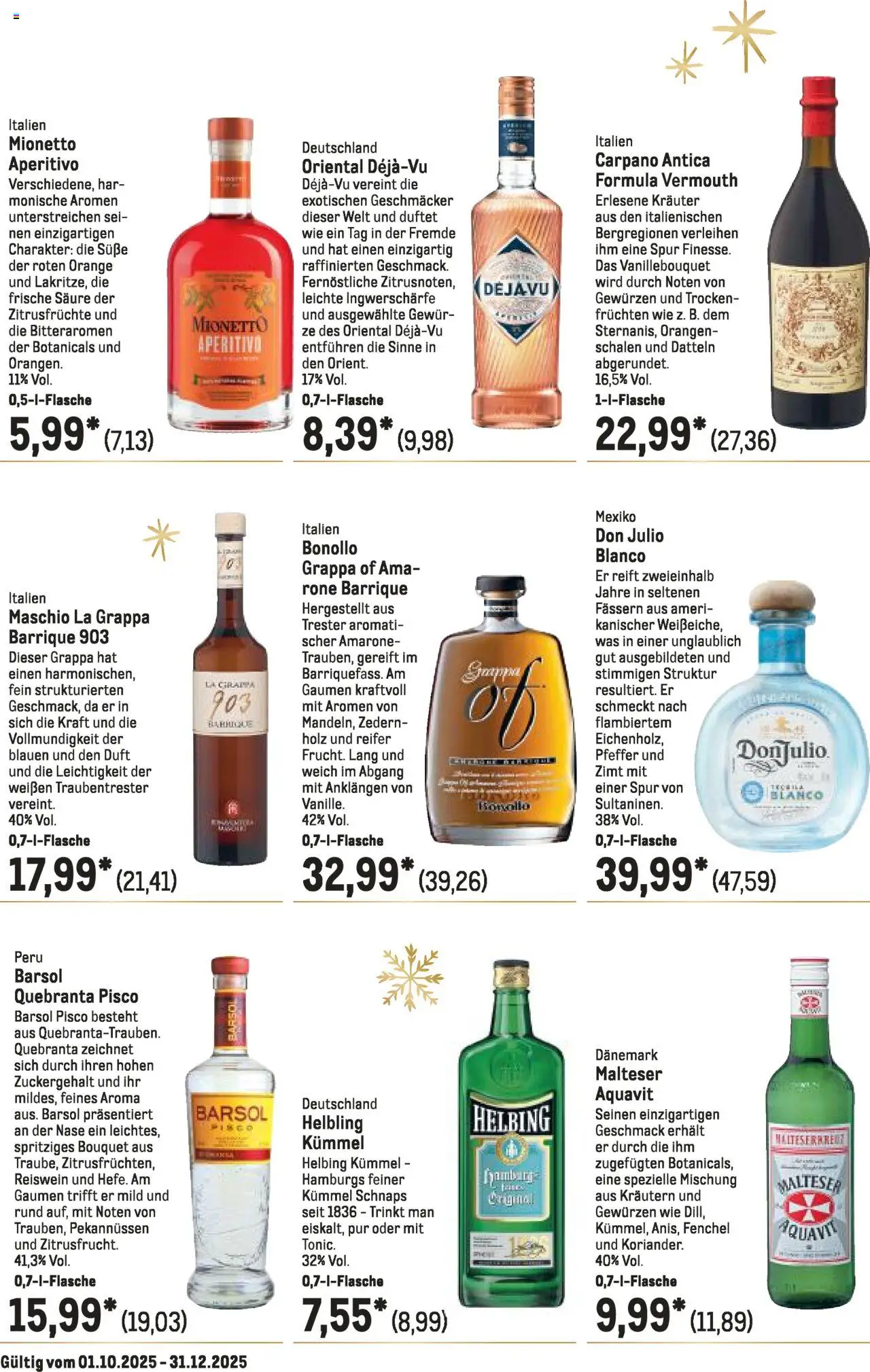 Metro Saisonkatalog "Perfekt ausgestattet" – gültig ab 01.10.2025 | Seite: 35 | Produkte: Schnaps, Duft, Orangen, Pfeffer