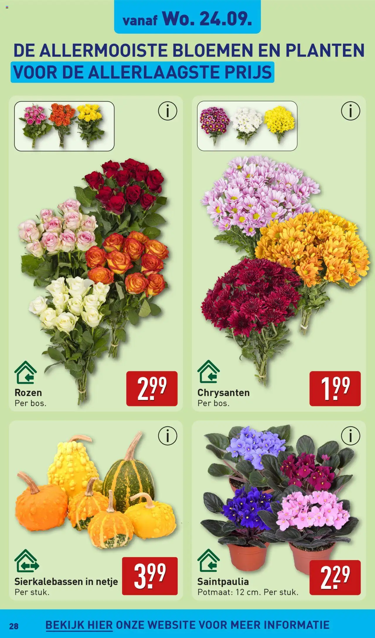  | Pagina: 28 | Producten: Bloemen
