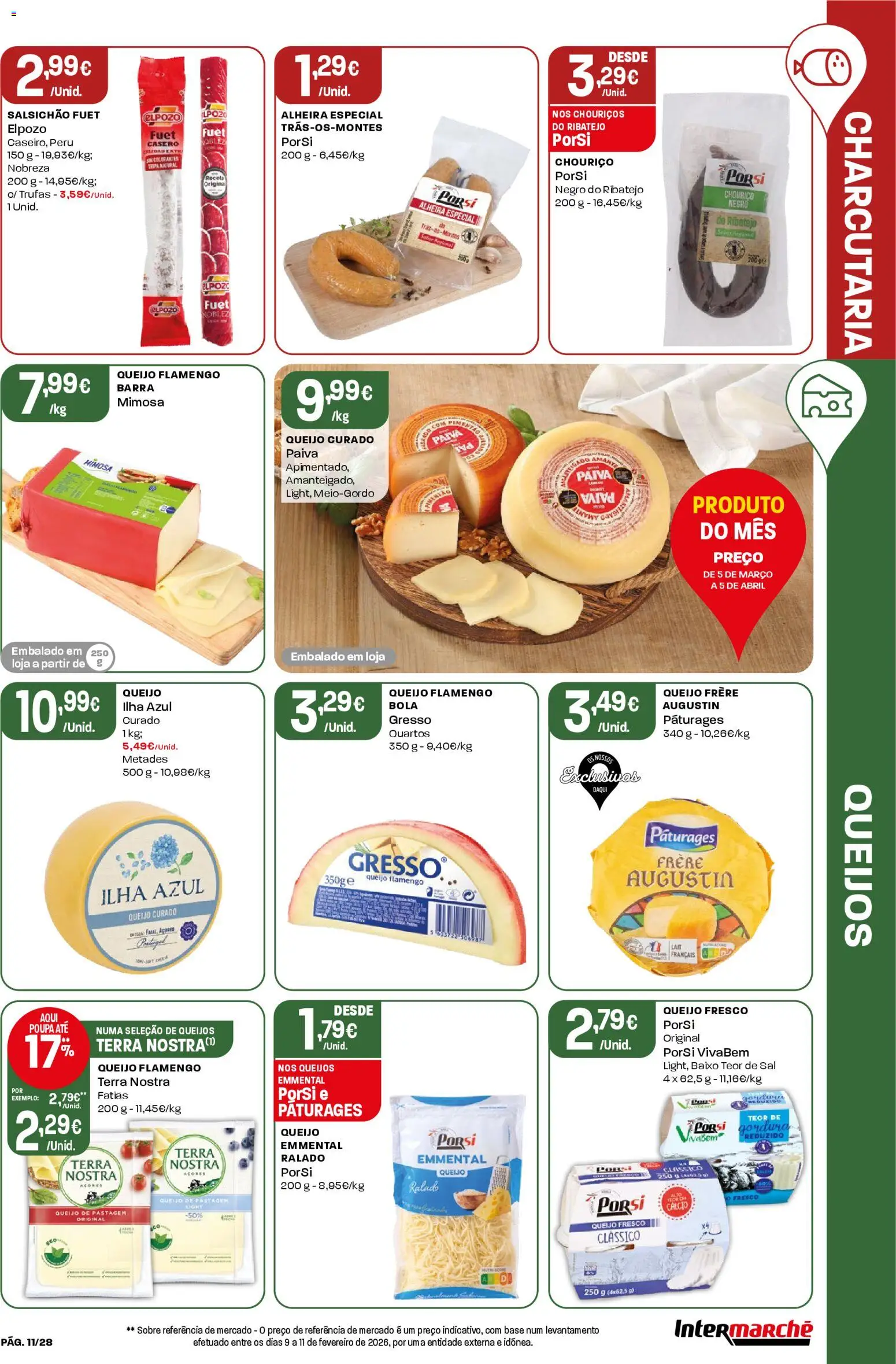 Intermarché Folheto Contact │ válido de 19.03.2026 | Página: 11 | Produtos: Peru, Cálcio, Sal, Queijo