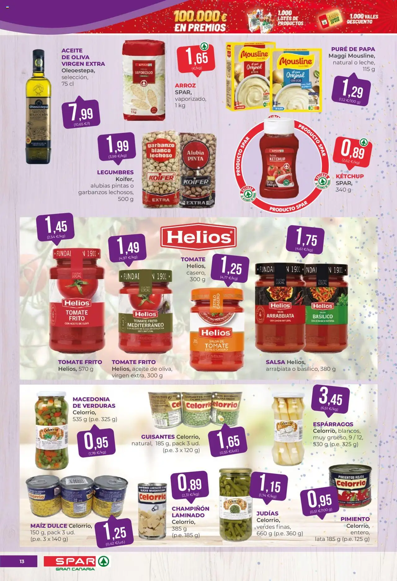 Spar folleto │ válido desde el 03.10.2025 | Página: 13 | Productos: Arroz, Κάδος απορρυμάτων, Aceite de oliva, Funda
