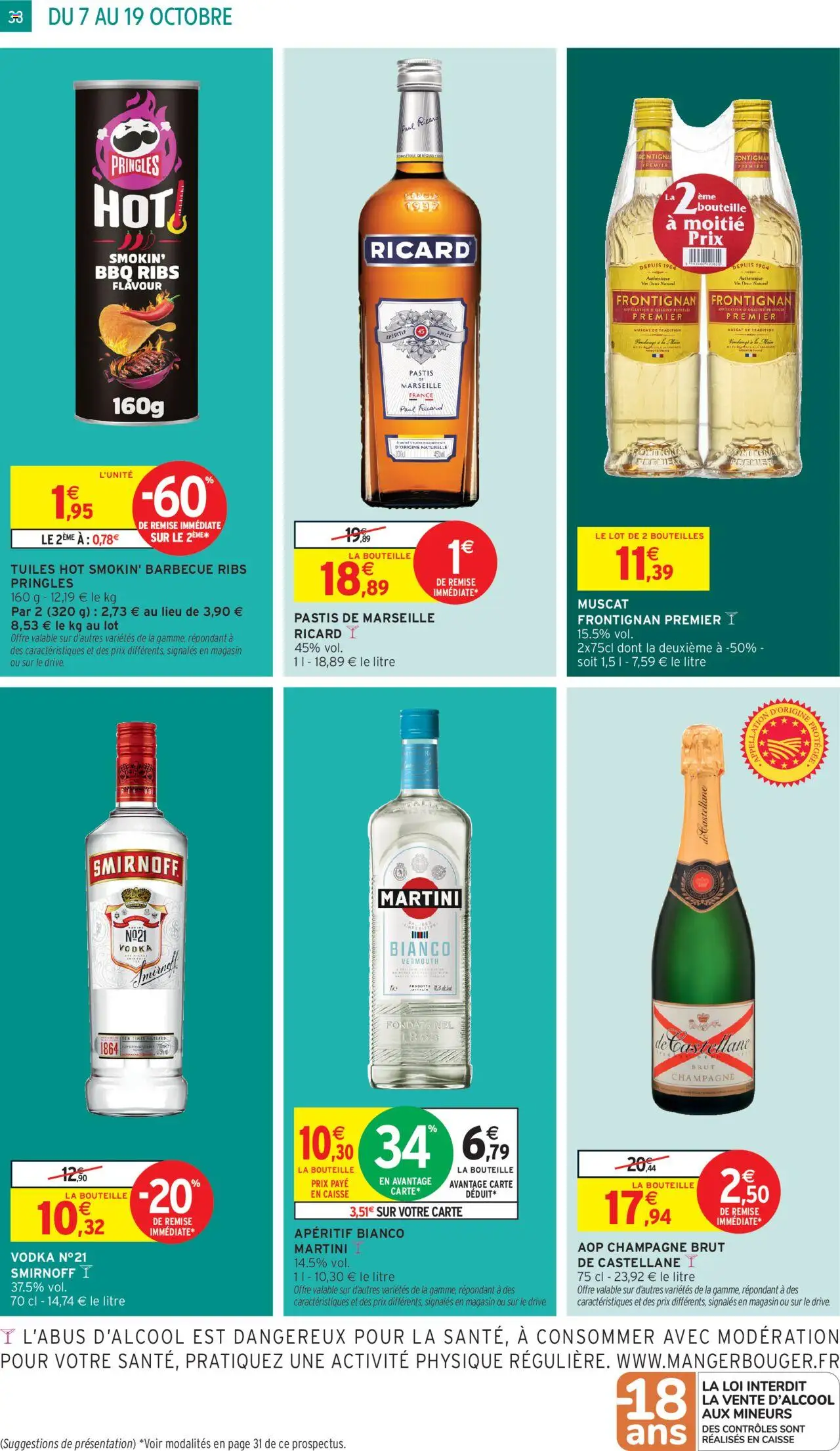 {H1} | Page: 38 | Produits: Vermouth, Ribs, Vin, Chips