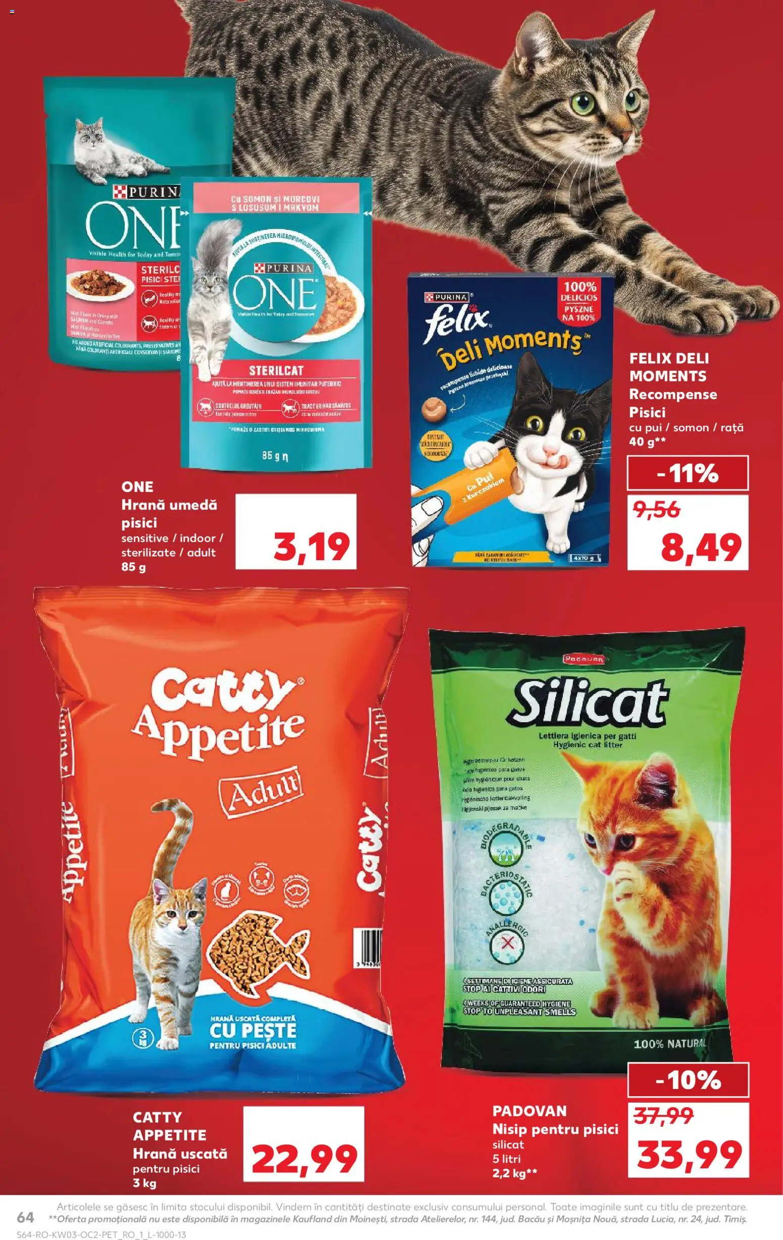 Noul catalog Kaufland – valabil de la 14.01.2026 | Pagină: 64 | Produse: Hacıyatmaz Kedi Oyuncağı, Rață, Pește, Morcovi