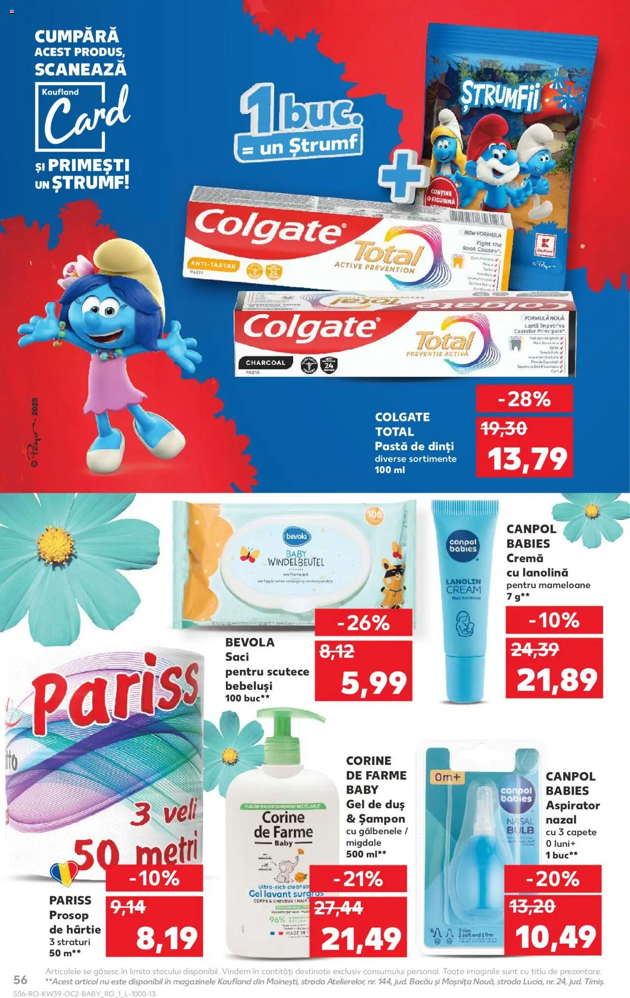Kaufland RO akciós ujság - amely érvényes a következő dátumtól: 24.09.2025 | Oldal: 56 | Termékek: Sampon