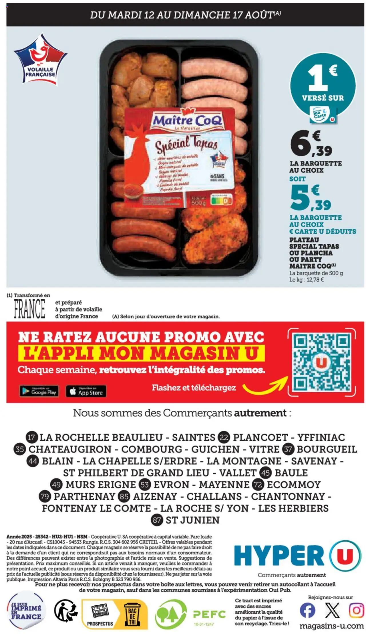  | Page: 24 | Produits: Plancha, Plateau, Volaille, Store