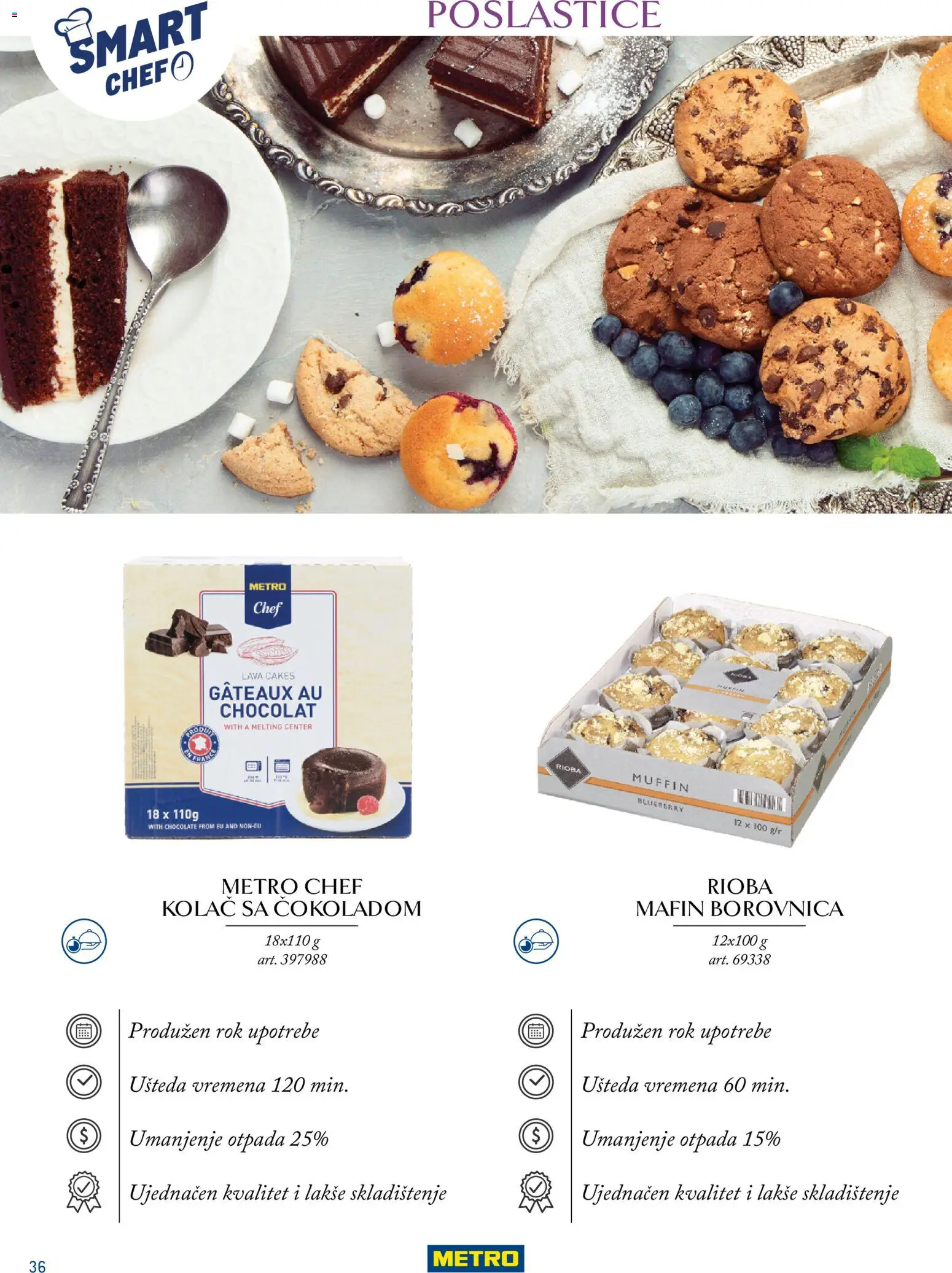 Metro katalog - važi od 24.03.2026 | Strana: 36 | Proizvode: Kolač, Borovnica