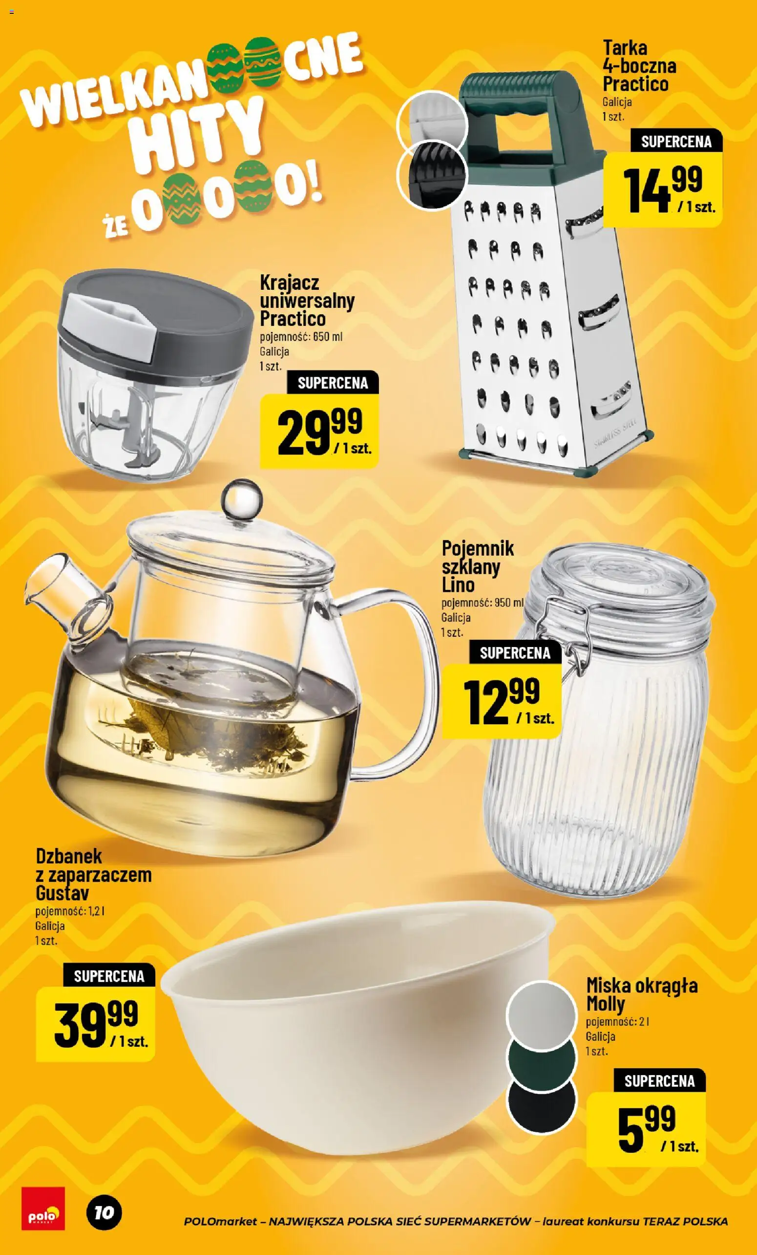 POLOmarket gazetka - Wielkanoc od 06.03.2026 | Strona: 10 | Produkty: Dzbanek