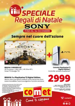Anteprima del volantino Comet Sony Audio Video catalogo valido a partire dal 01.09.2025