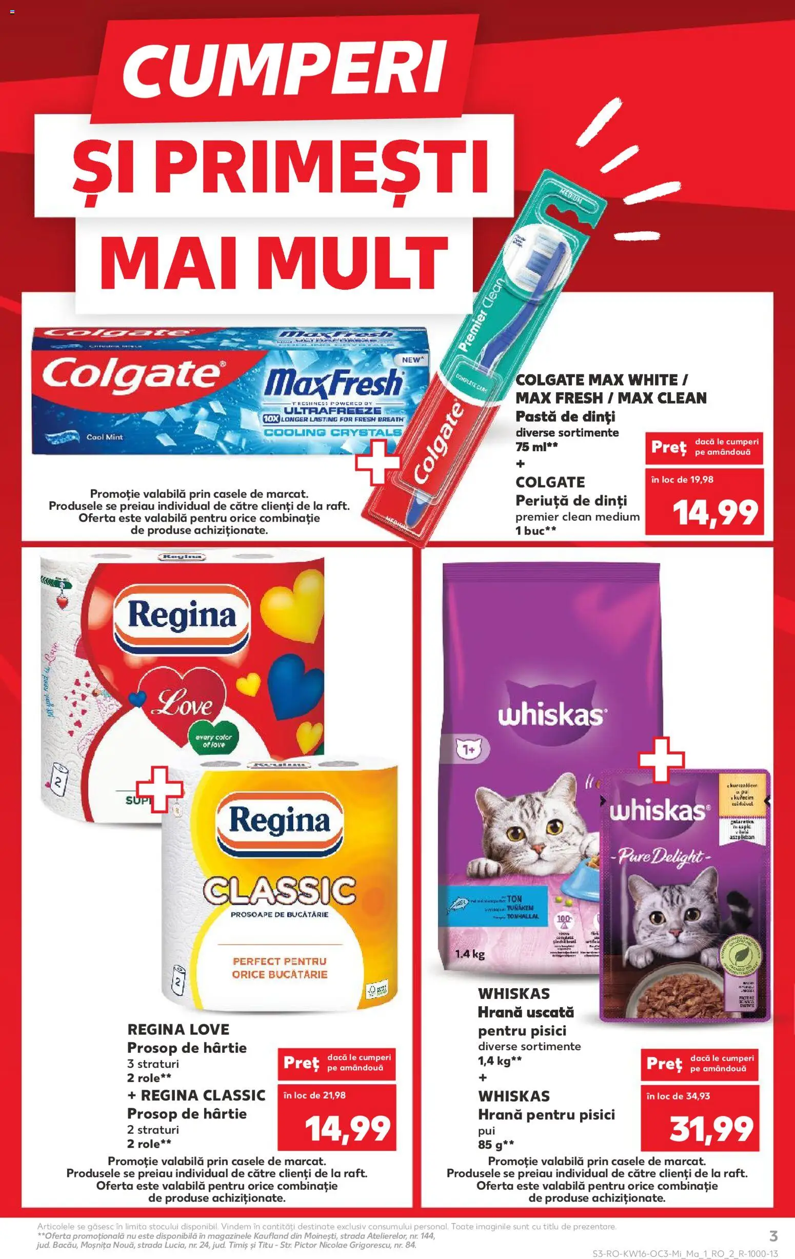 Noul catalog Kaufland – valabil de la 15.04.2026 | Pagină: 3 | Produse: Pomelo, Hrană pentru pisici, Bucătărie, Pastă de dinți