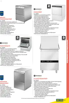 Metro Gasztronómia - amely érvényes a következő dátumtól: 18.02.2026 | Oldal: 93 | Termékek: Evőeszköztartó, Mosogatógép, Tömlő, Kosár