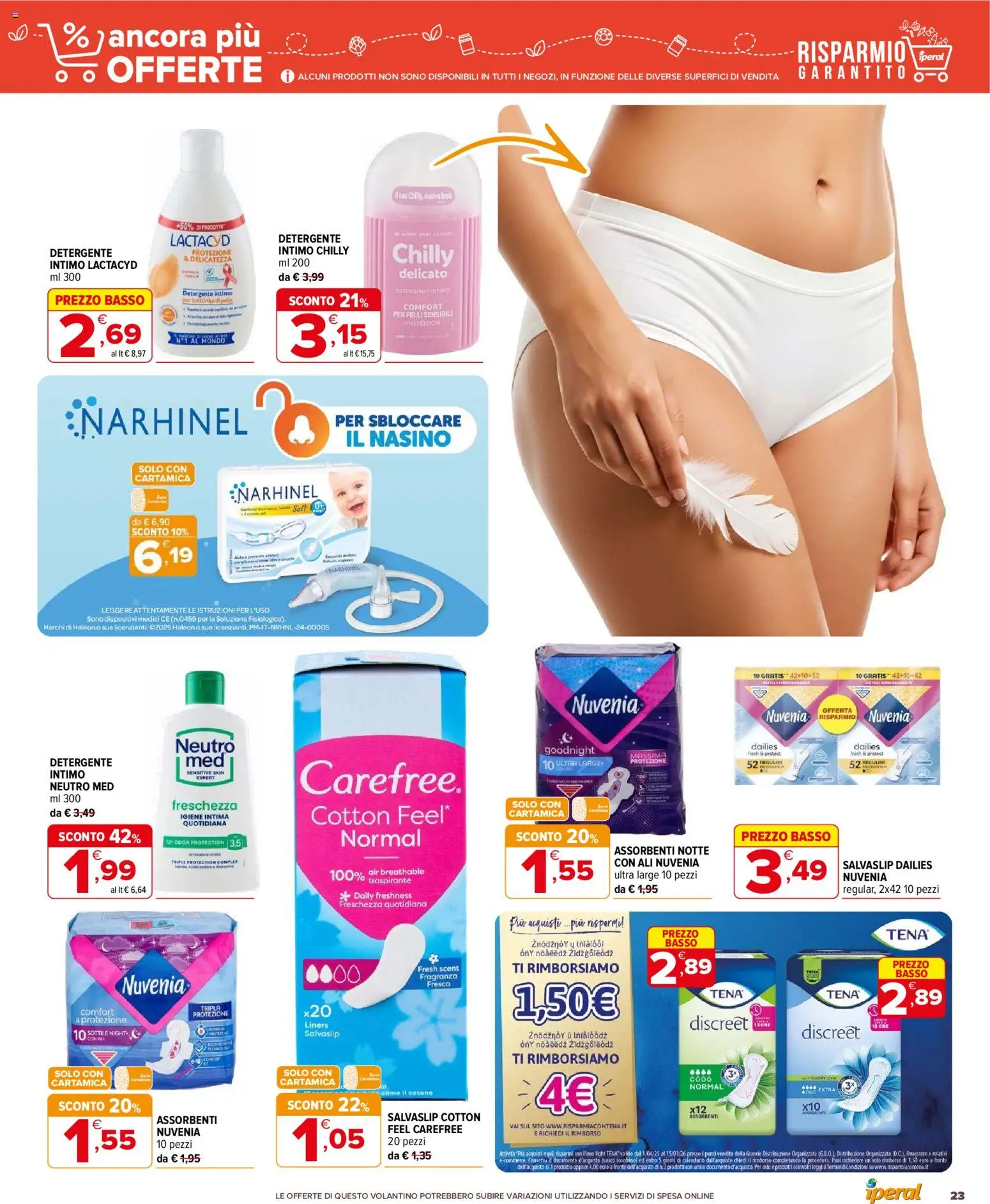 Volantino Iperal del 27.11.2025 | Pagina: 23 | Prodotti: Detergente intimo, Detergente, Intimo, Fragranza