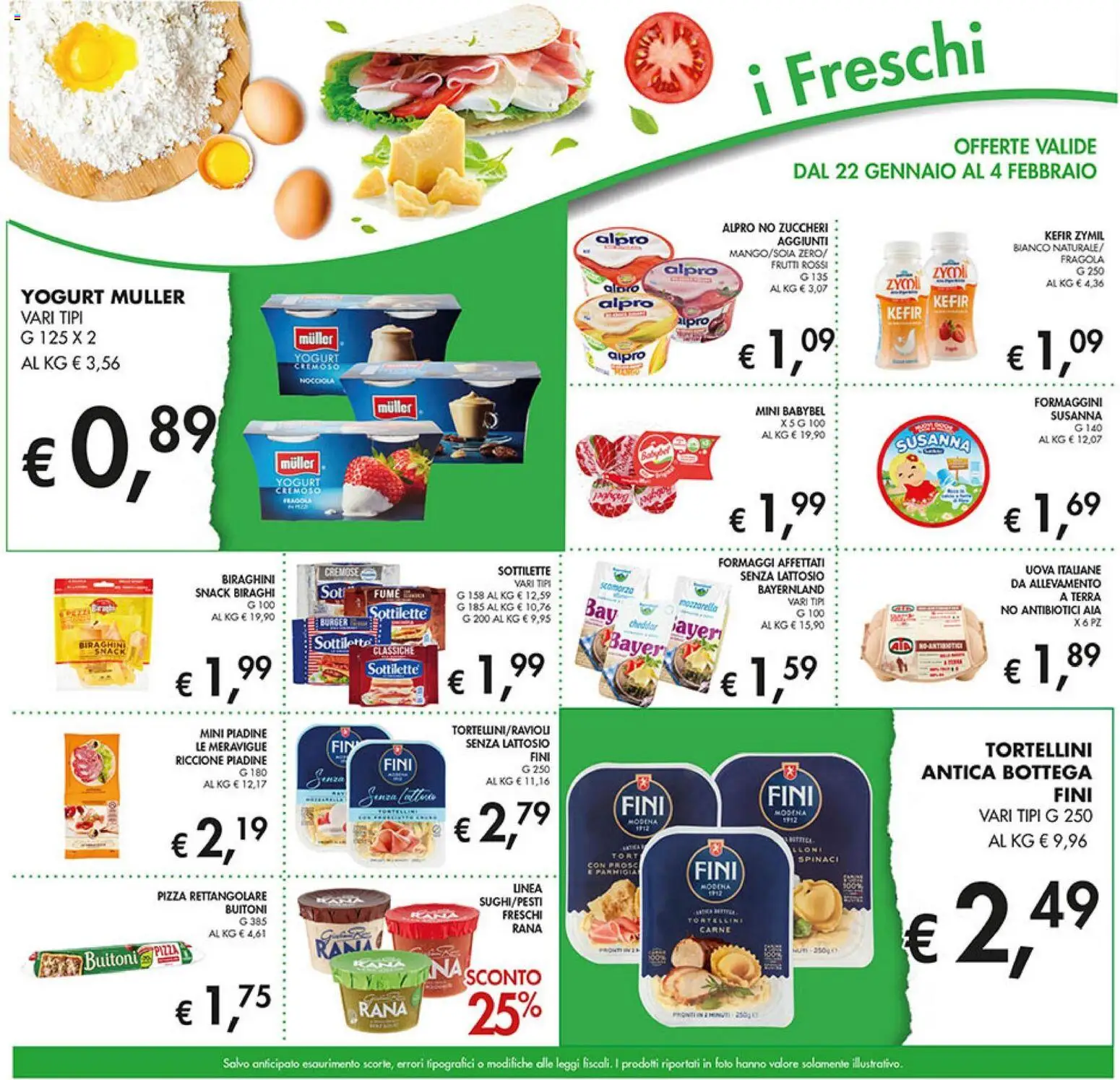 Volantino Coal del 22.01.2026 | Pagina: 13 | Prodotti: Yogurt, Uova, Pizza, Terra