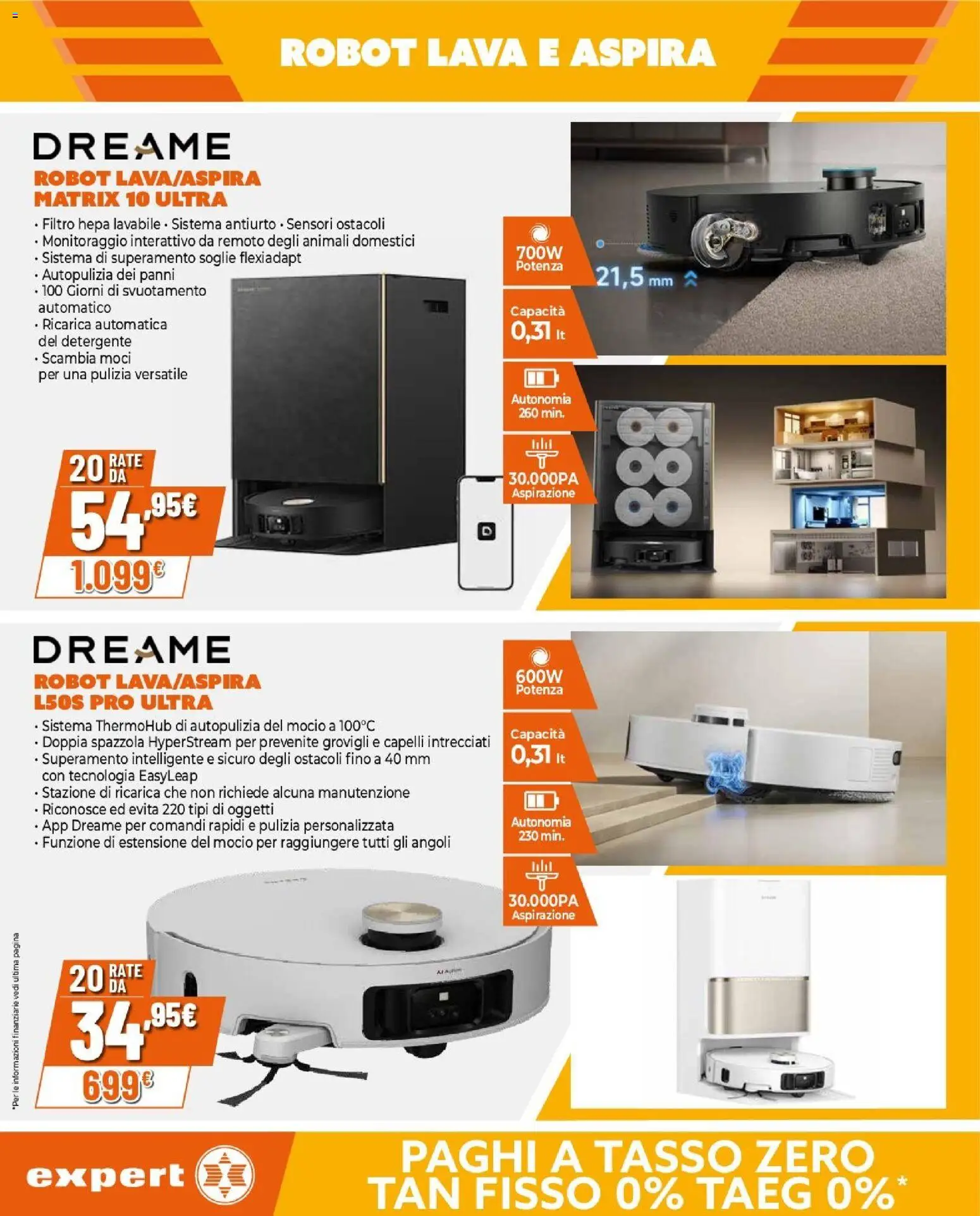 Volantino Expert del 09.04.2026 | Pagina: 4 | Prodotti: Spazzola, Detergente, Mocio, Robot