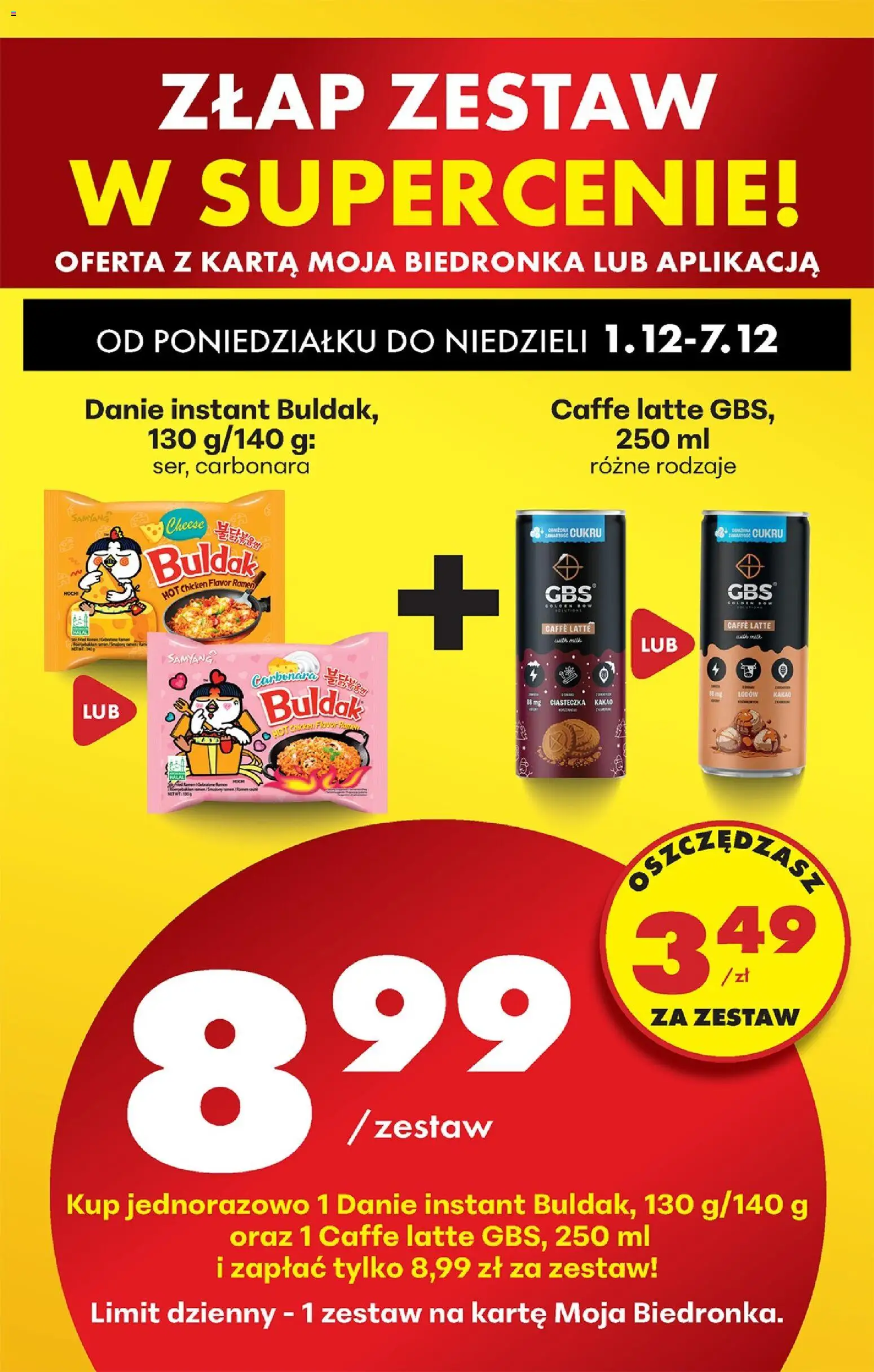Biedronka gazetka od 01.12.2025 | Strona: 29 | Produkty: Gbs, Karta, Carbonara, Kakao
