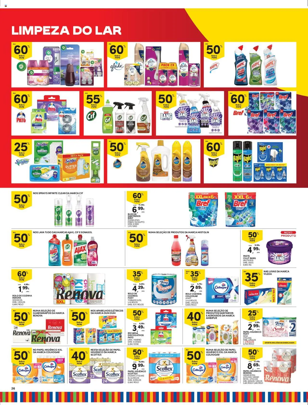 Continente - Madeira │ válido de 16.09.2025 | Página: 26 | Produtos: Luvas, Papel higiénico, Guardanapos