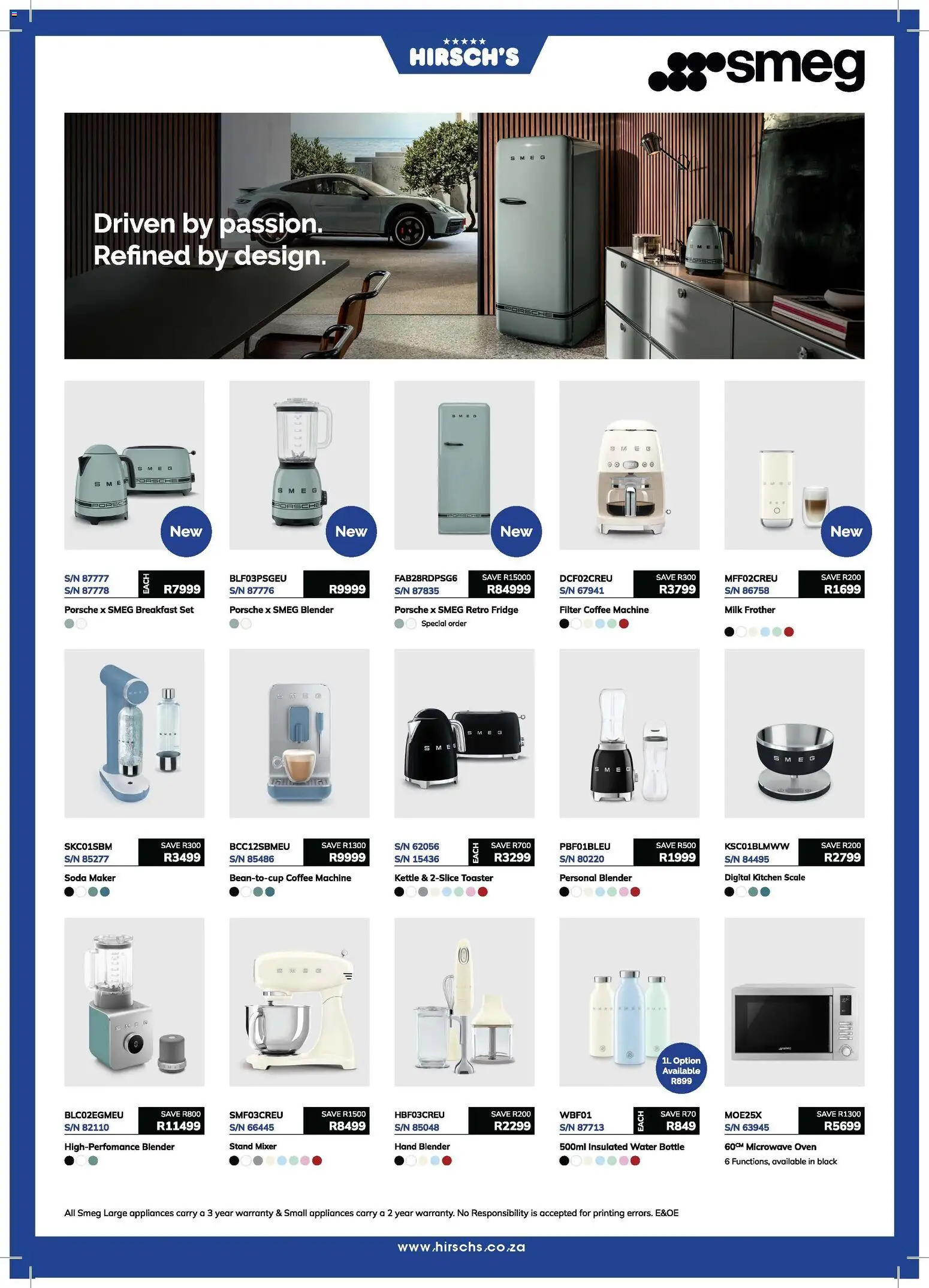 New Hirsch's catalogue – valid from 17.02.2026 | Page: 13 | Products: Microwave oven, Kettle, Milk frother, Blender