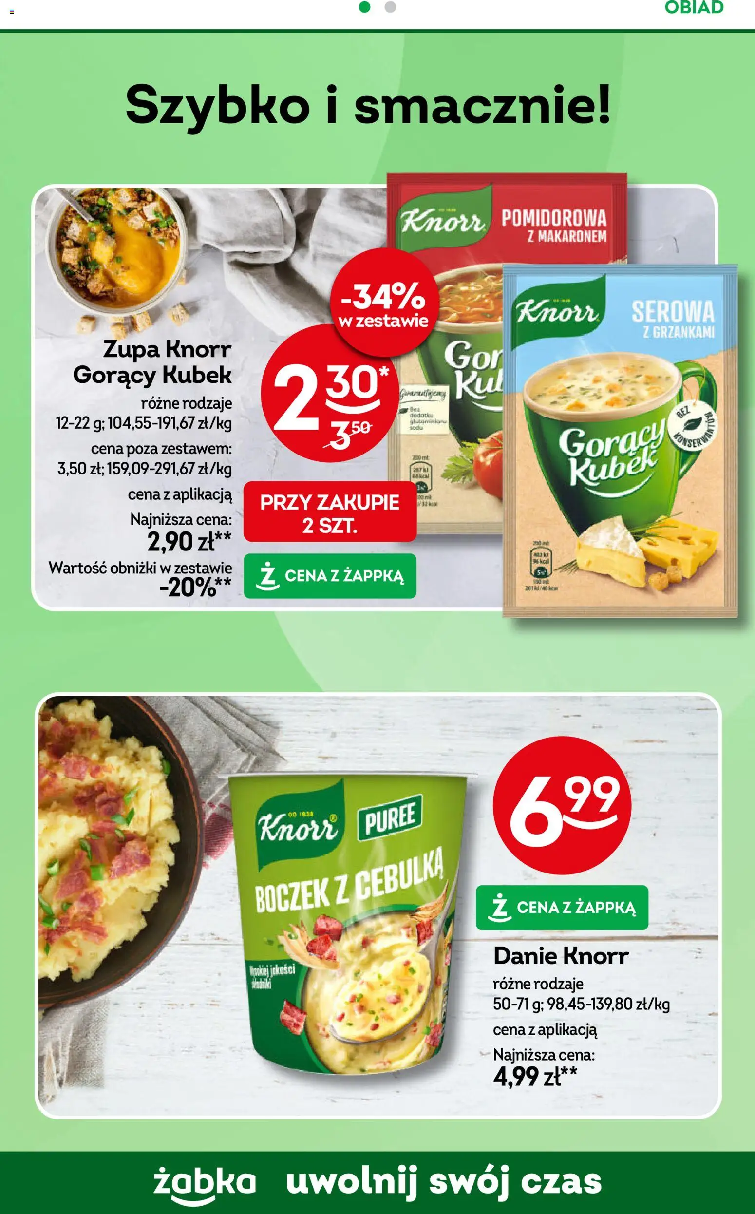 Żabka Gazetka od 22.10.2025 | Strona: 66 | Produkty: Gorący kubek, Boczek, Zupa
