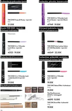Oriflame-mainoslehti voimassa 08.10.2025 alkaen | Sivu: 30 | Tuotteet: Ripsiväri, Kulmaväri