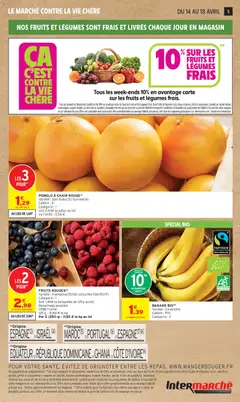 Intermarché - Prévisualisation de BANANE BIO(3), Variété: Cavendish, Calibre: P14, Catégorie : 2 valide à partir de 14.04.2026 | Page: 5