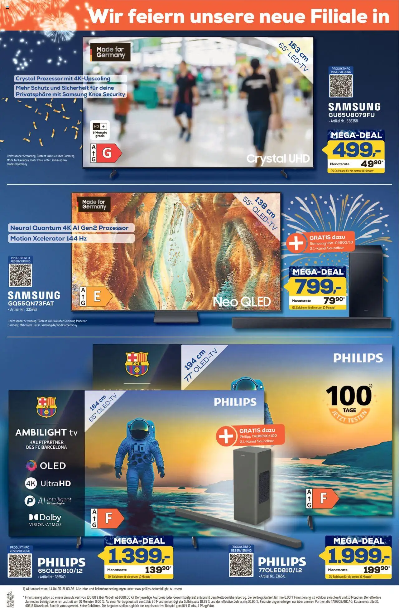 Euronics  Aus 8 wird 9! – gültig ab 16.10.2025 | Seite: 2 | Produkte: Philips, Samsung, Soundbar, TV