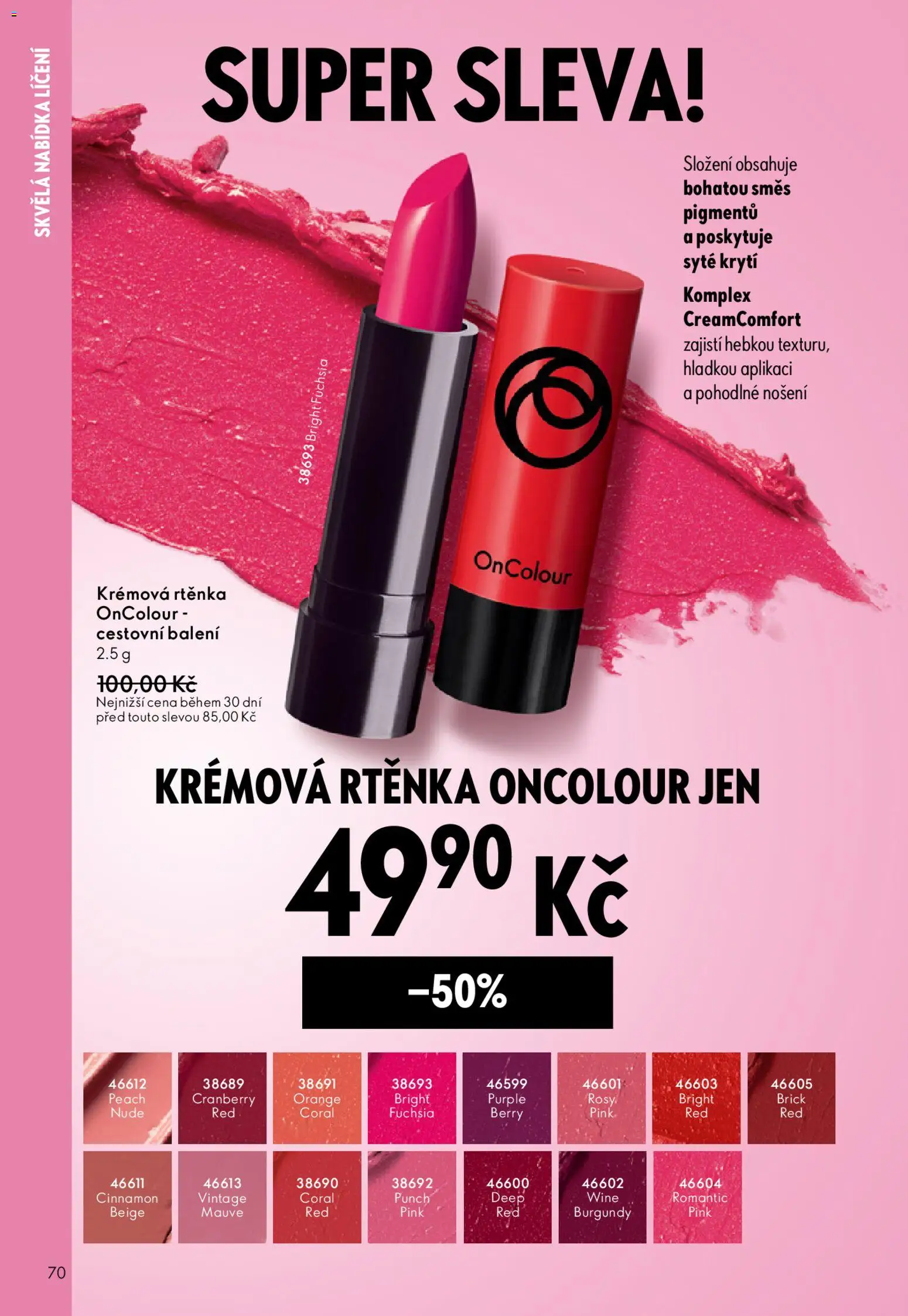 Oriflame katalog č.03/2026 od 11.02.2026 | Strana: 70 | Produkty: Rtěnka